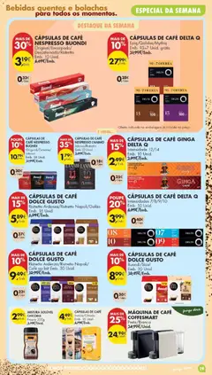 Pré-visualização Pingo Doce folheto válido de 22/09/2026 | Página: 19 | Produtos: Máquina de café, Delta q, Café, Dolce gusto