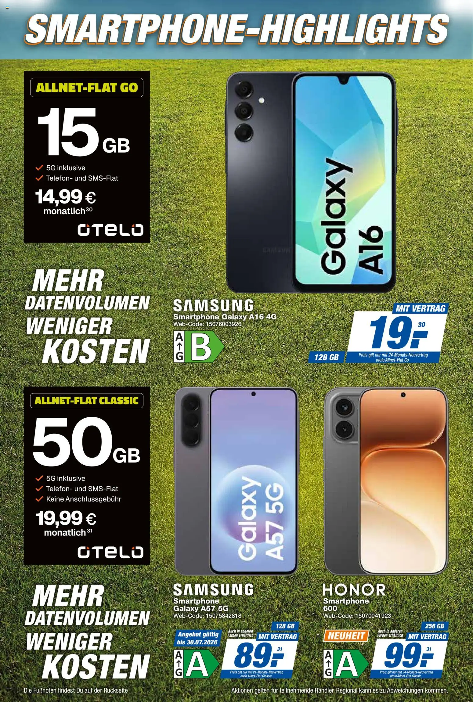 Expert Smarthphone Highlights im Juli – gültig ab 01.07.2026 | Seite: 18 | Produkte: Samsung, Telefon, Smartphone