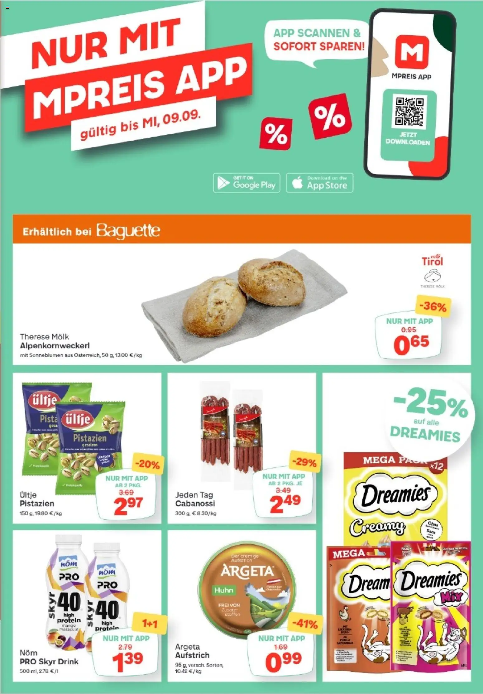 MPREIS Lenzing gültig ab 27.08.2026 | Seite: 13 | Produkte: Mango, Baguette
