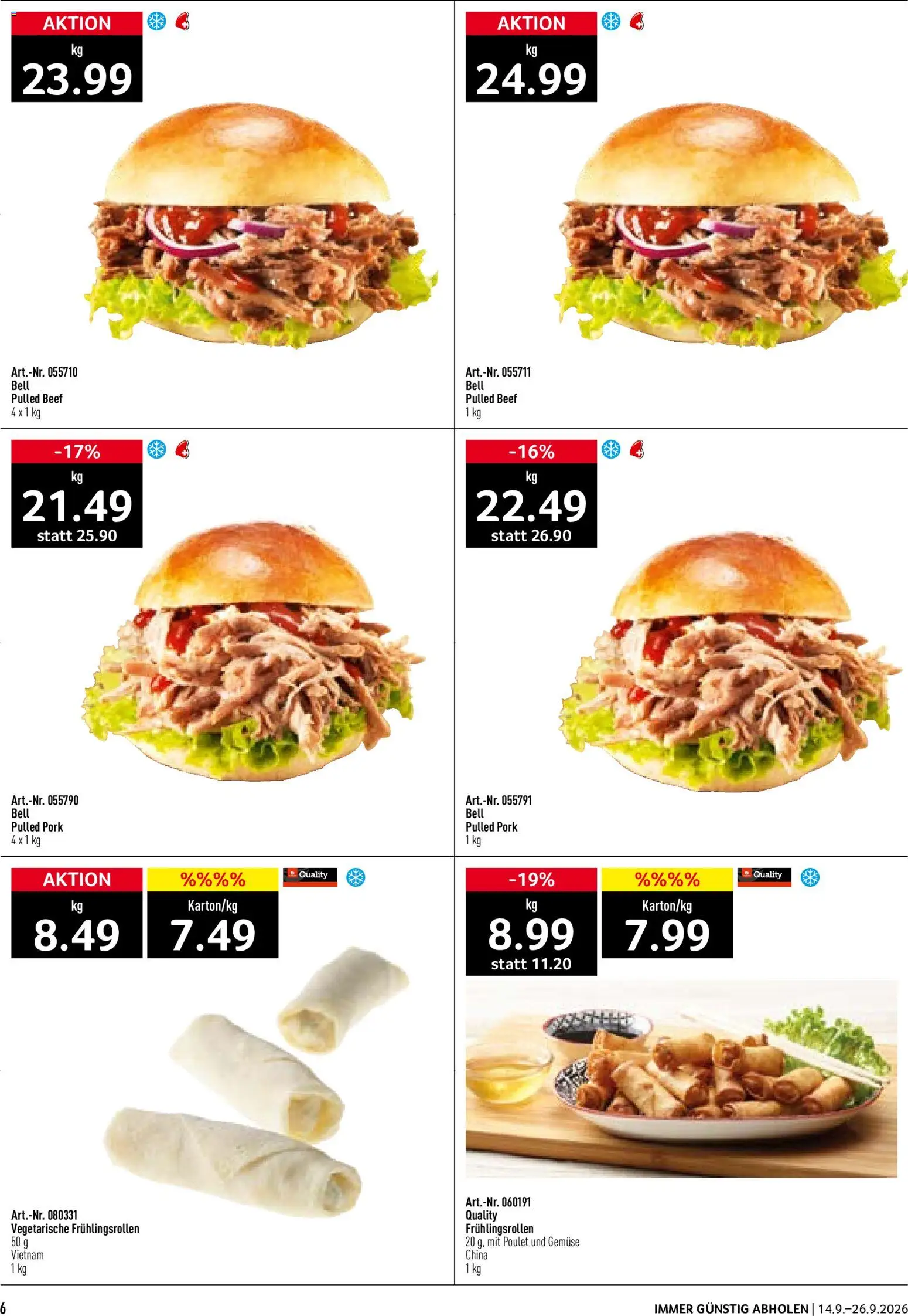 Prodega Aktionen Take Away – gültig ab 14.09.2026 | Seite: 6 | Produkte: Gemüse