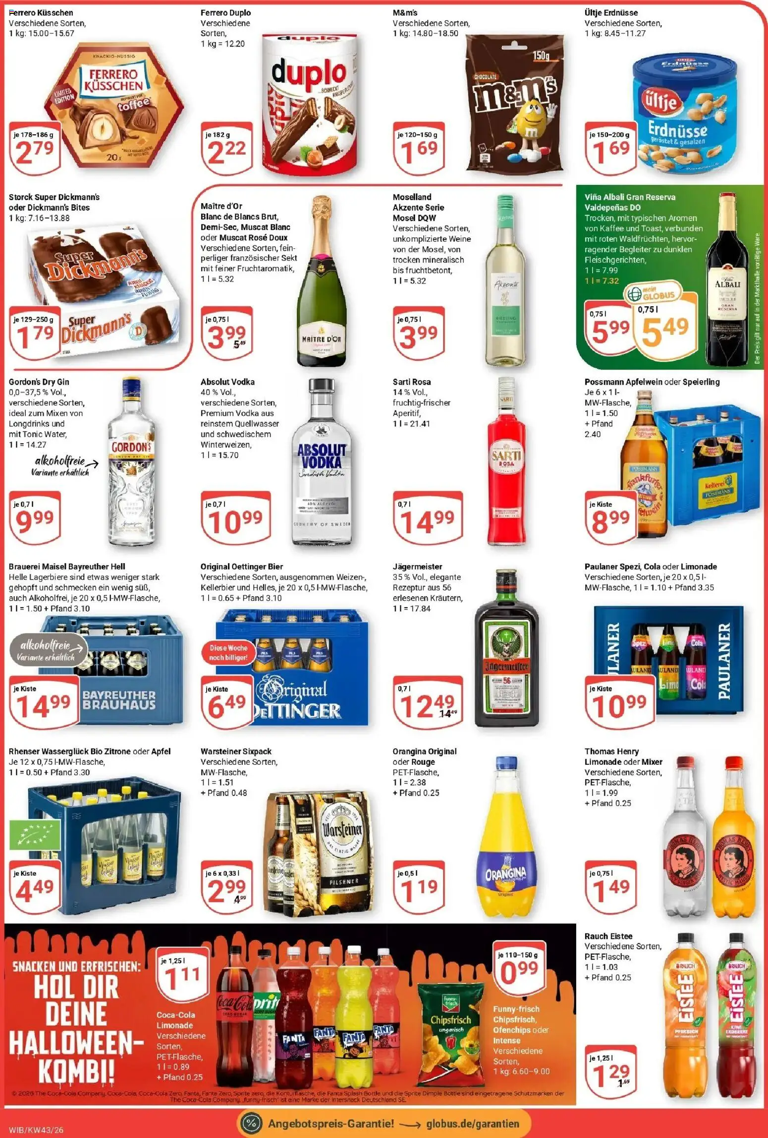 Globus Prospekt Wiesbaden-Nordenstadt (ab 19.10.2026) » Angebote online | Seite: 3 | Produkte: Bier, Limonade, Zitrone, Vodka