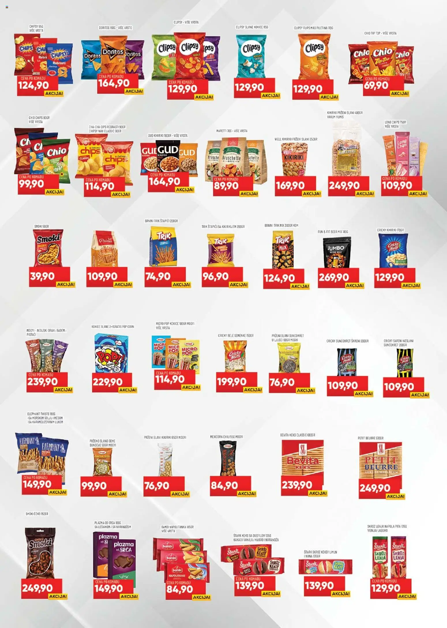 Medius katalog - važi od 07.04.2026 | Strana: 20 | Proizvode: Smoki, Kokice, Kikiriki, Doritos