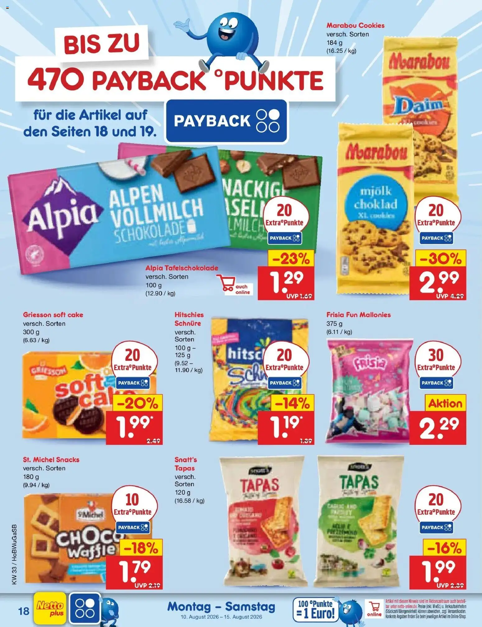 Netto Marken-Discount Prospekt – gültig ab 10.08.2026 | Seite: 24 | Produkte: Schokolade
