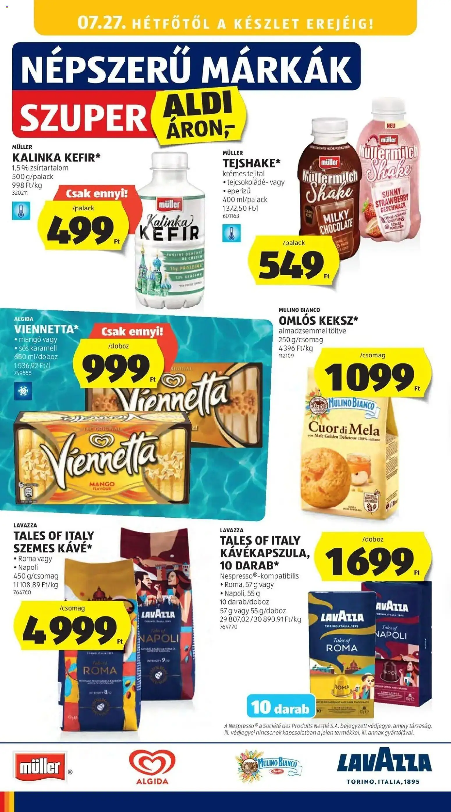 Aldi akciós ujság - amely érvényes a következő dátumtól: 2026.07.18. | Oldal: 24 | Termékek: Kefir, Tejcsokoládé, Mangó