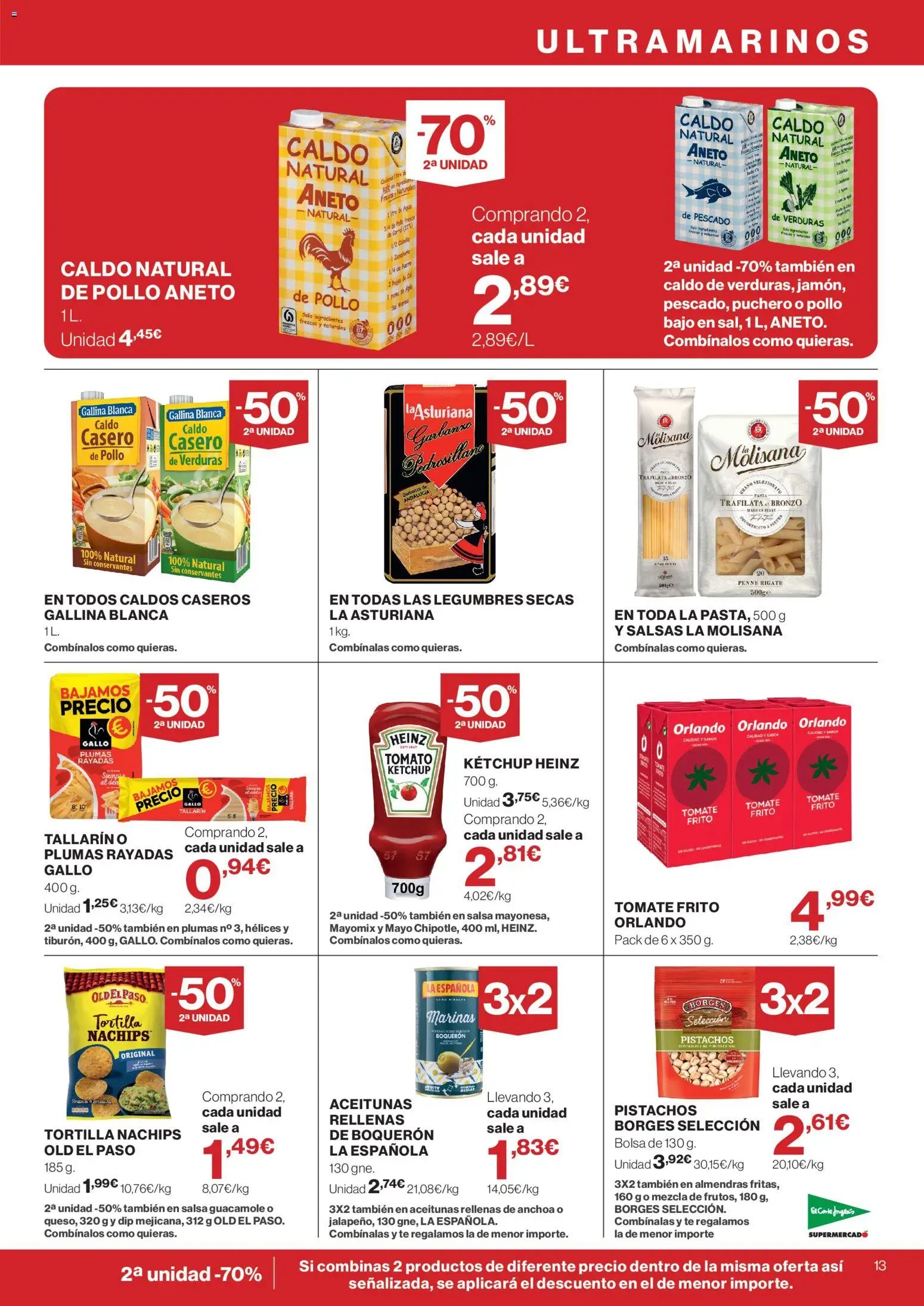 El Corte Inglés ofertas │ válido desde el 28/10/2026 | Página: 13 | Productos: Guacamole, Cebolla, Legumbres, Puerro