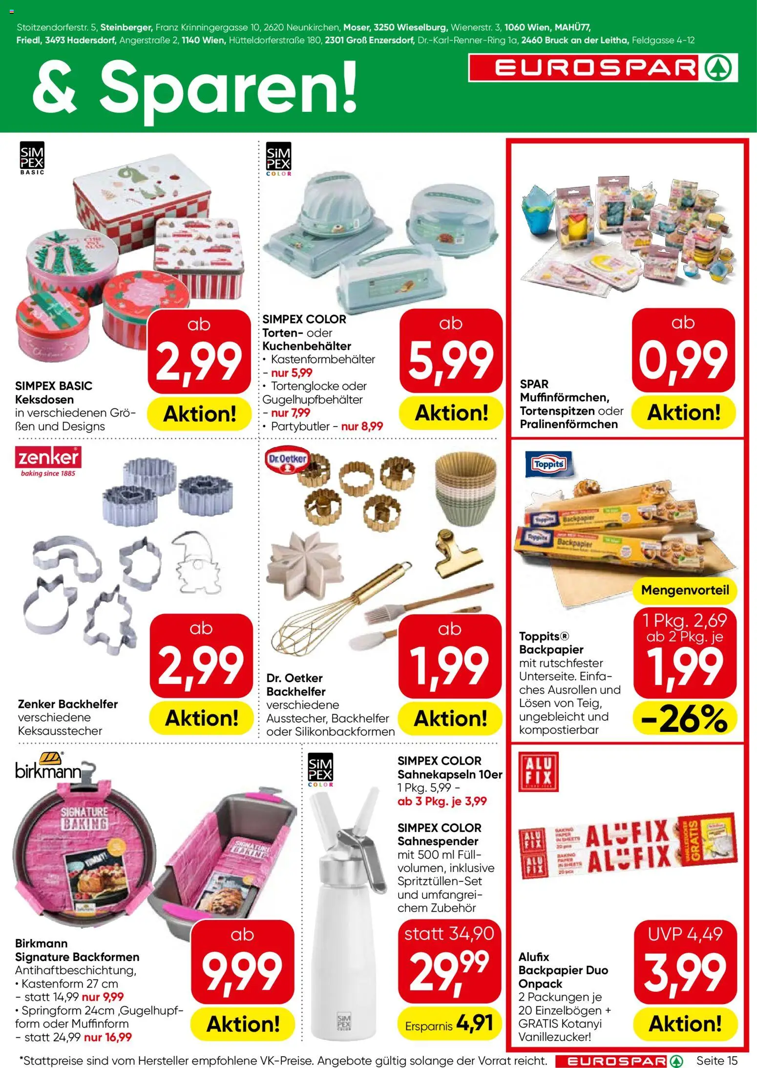 Eurospar Flugblatt gültig ab 08.10.2026 | Seite: 15