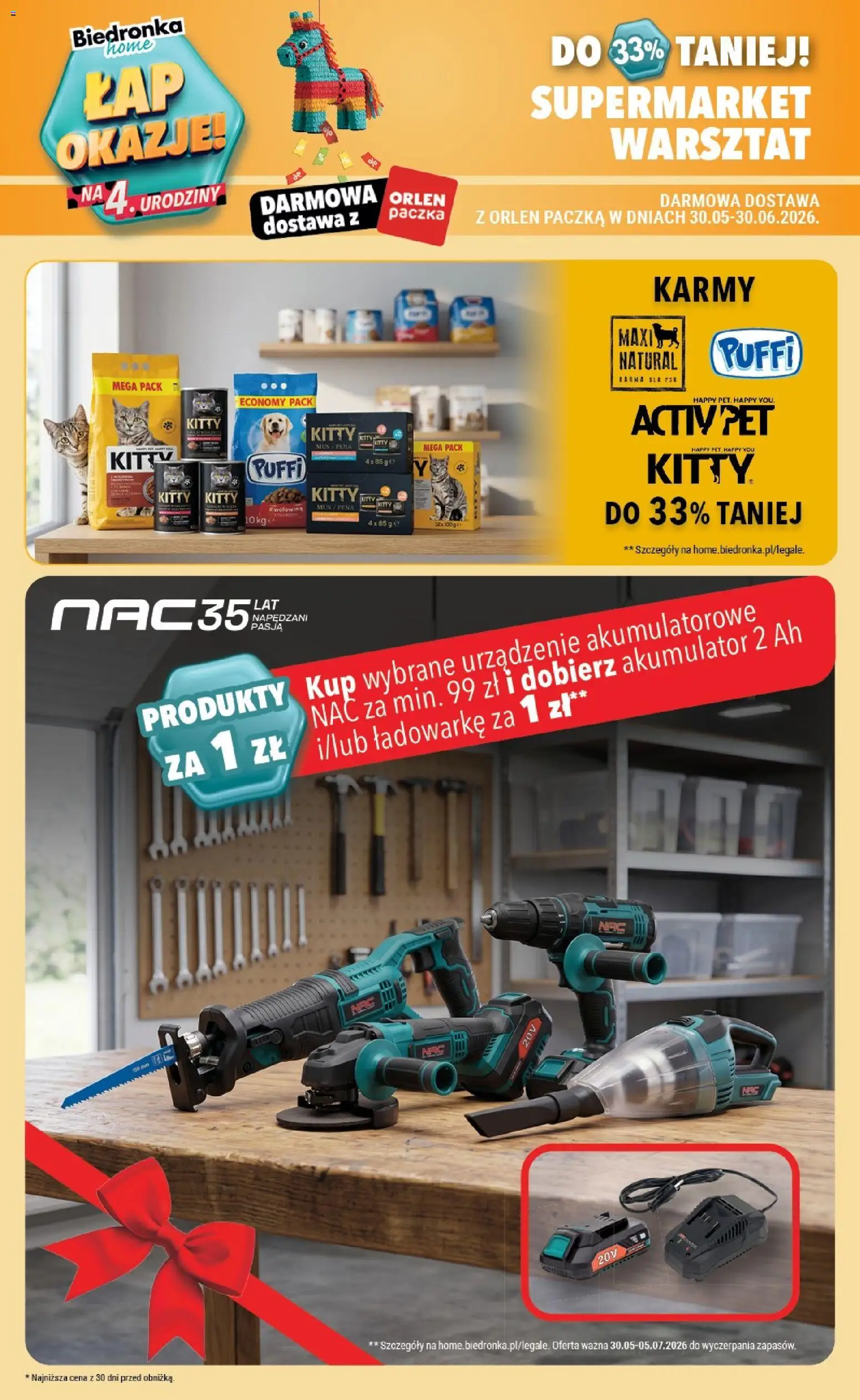 Biedronka gazetka - Home od 06.06.2026 | Strona: 4 | Produkty: Karma dla kota, Karma dla psa, Activ pet karma, Wołowina