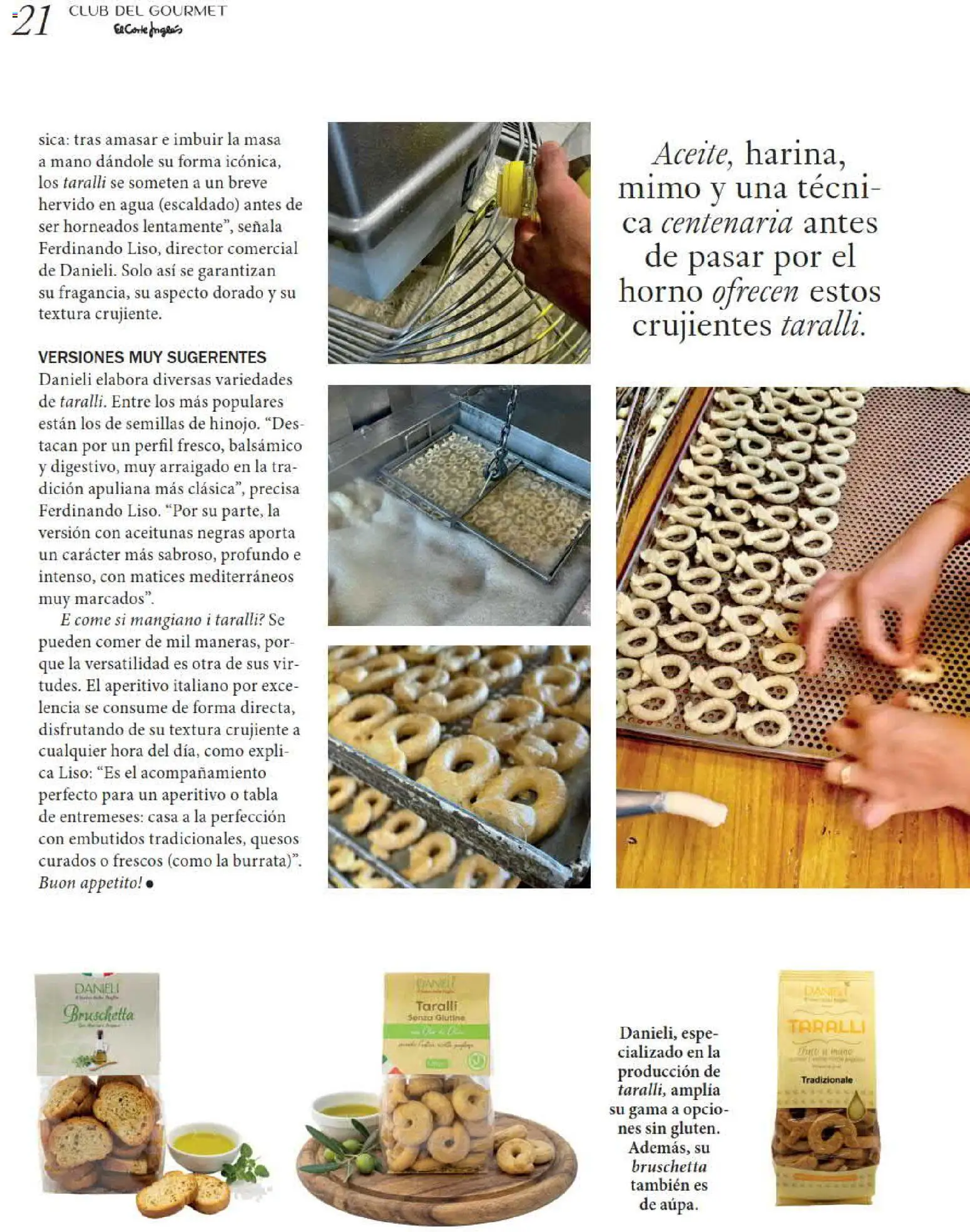 El Corte Inglés Gourmet Magazine │ válido desde el 01/10/2026 | Página: 21 | Productos: Aceitunas, Masa, Embutidos, Agua