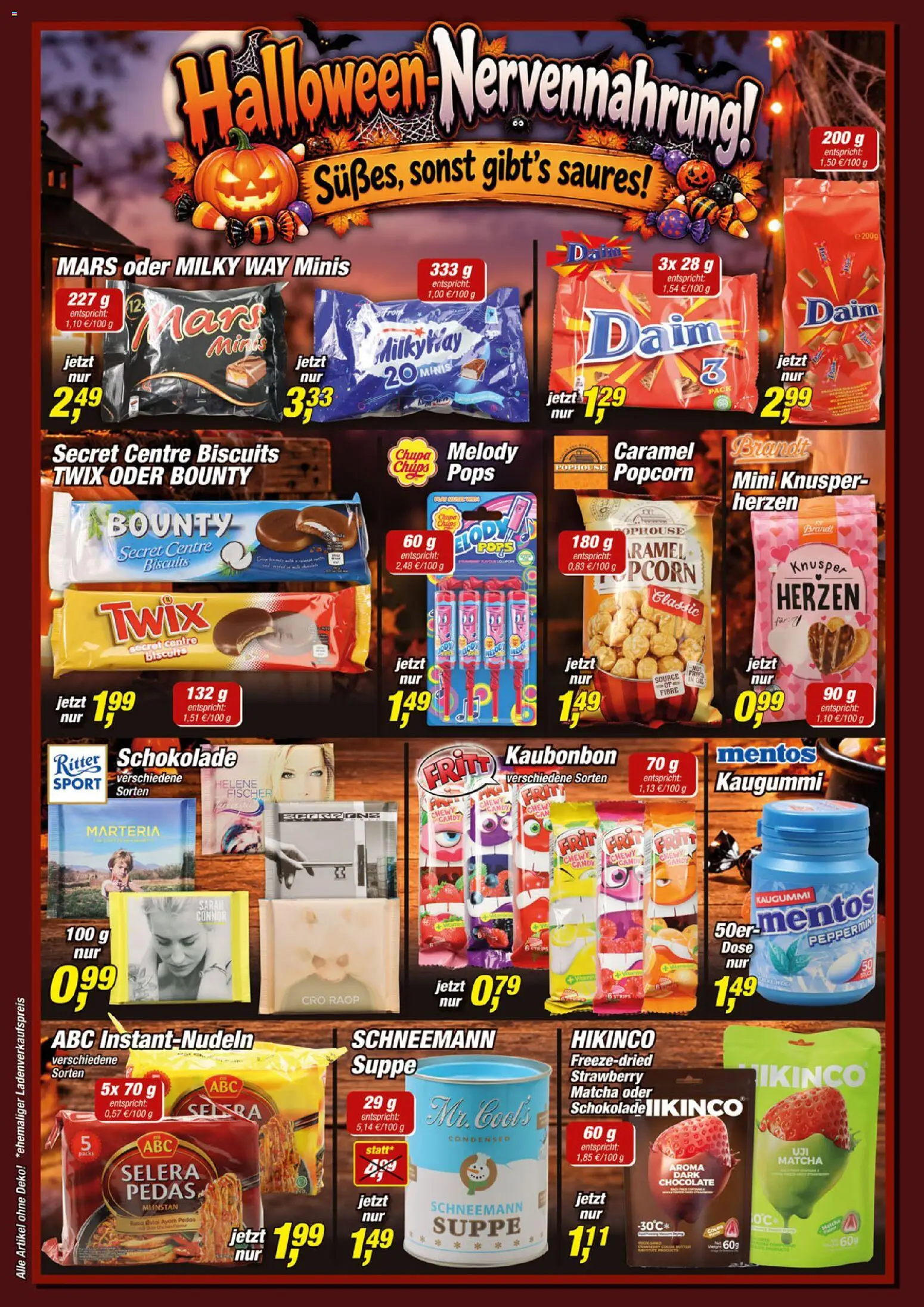 Posten Börse Prospekt – gültig ab 24.10.2026 | Seite: 6 | Produkte: Schokolade, Kaugummi, Chips, Popcorn