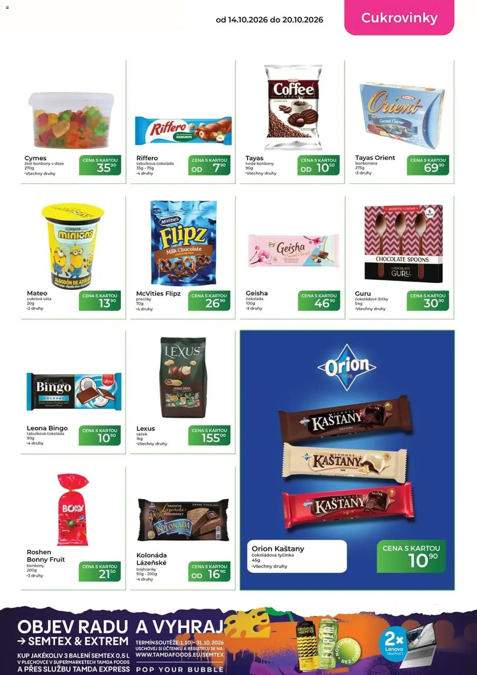 Tamda Foods leták od 14.10.2026 | Strana: 27 | Produkty: Amaretto, Bonboniéra, Vata, Milk chocolate