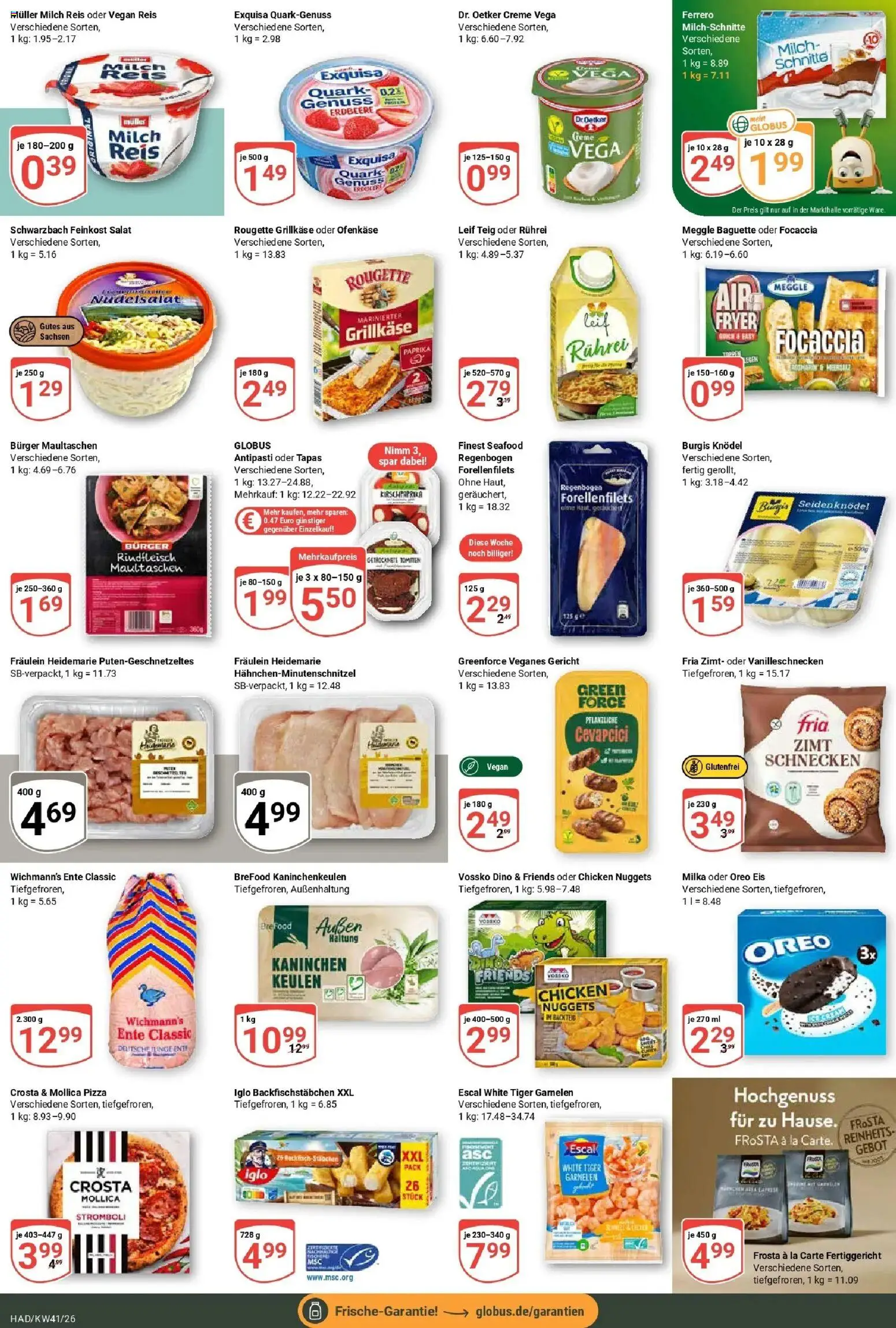Globus Prospekt Halle (saale) (ab 05.10.2026) » Angebote online | Seite: 12 | Produkte: Kaninchen, Rindfleisch, Salat, Ente