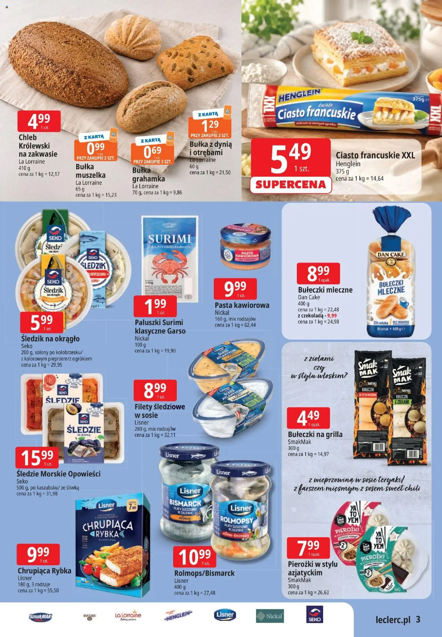 E.Leclerc gazetka - Zielona Góra od 02.06.2026 | Strona: 3 | Produkty: Dynia, Ciasto francuskie XXL, Surimi, Czekolada