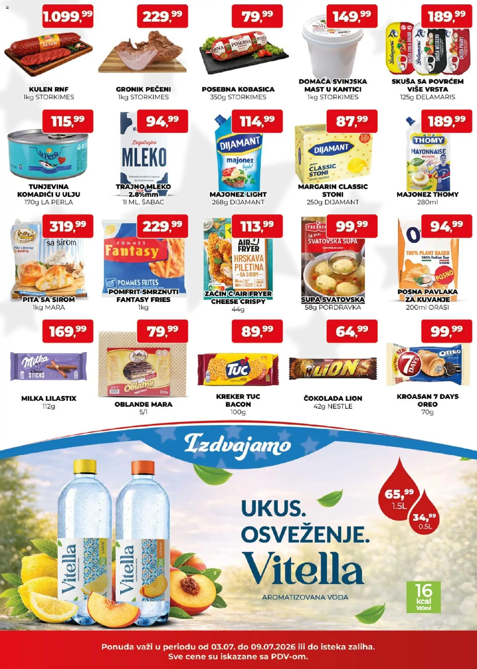 Plus Cash & Carry katalog - važi od 03.07.2026 | Strana: 2 | Proizvode: Orasi, Oreo, Kulen, Mleko