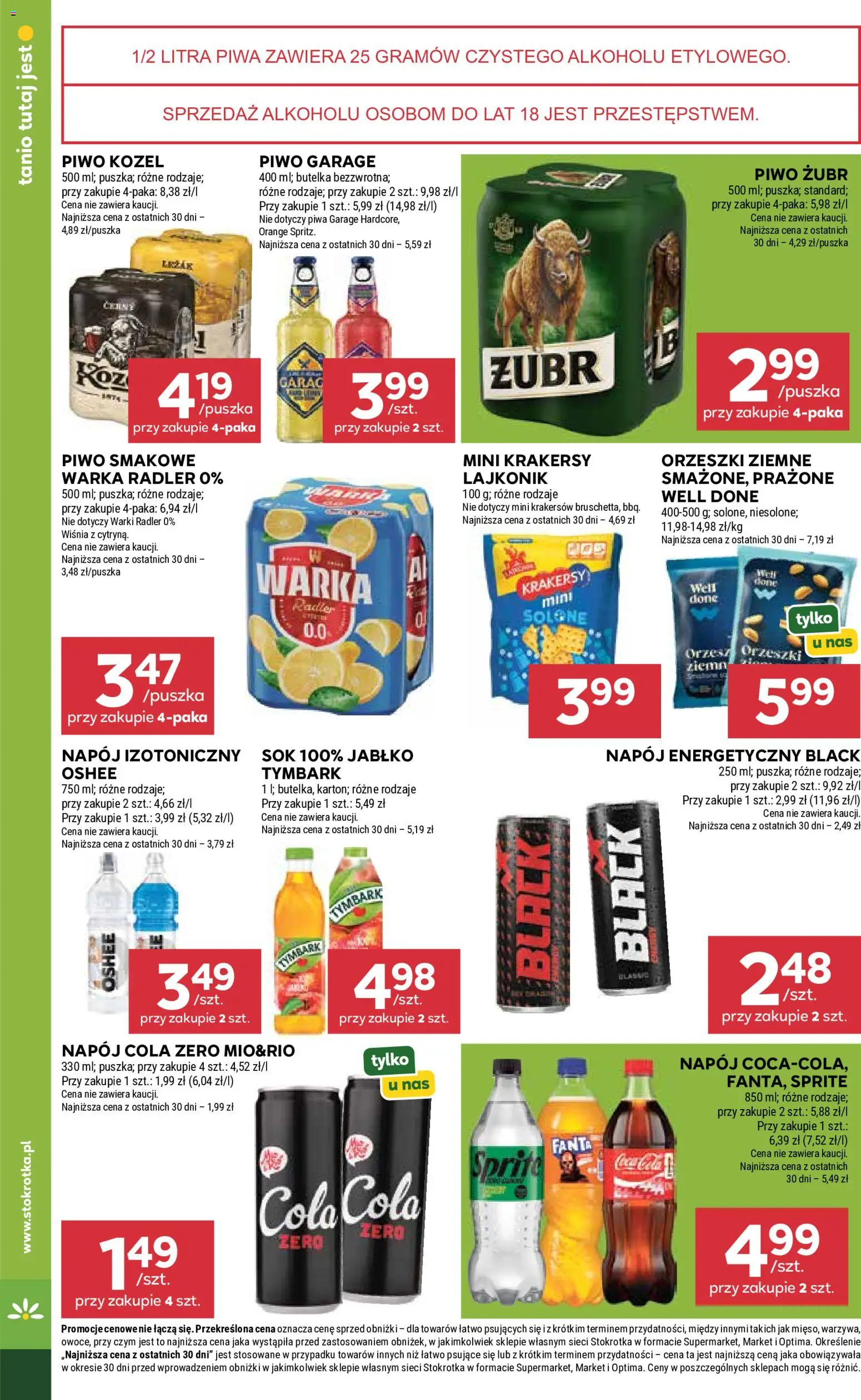 Stokrotka gazetka - Market od 30.07.2026 | Strona: 24 | Produkty: Stokrotka, Sprite, Piwo, Piwo kozel