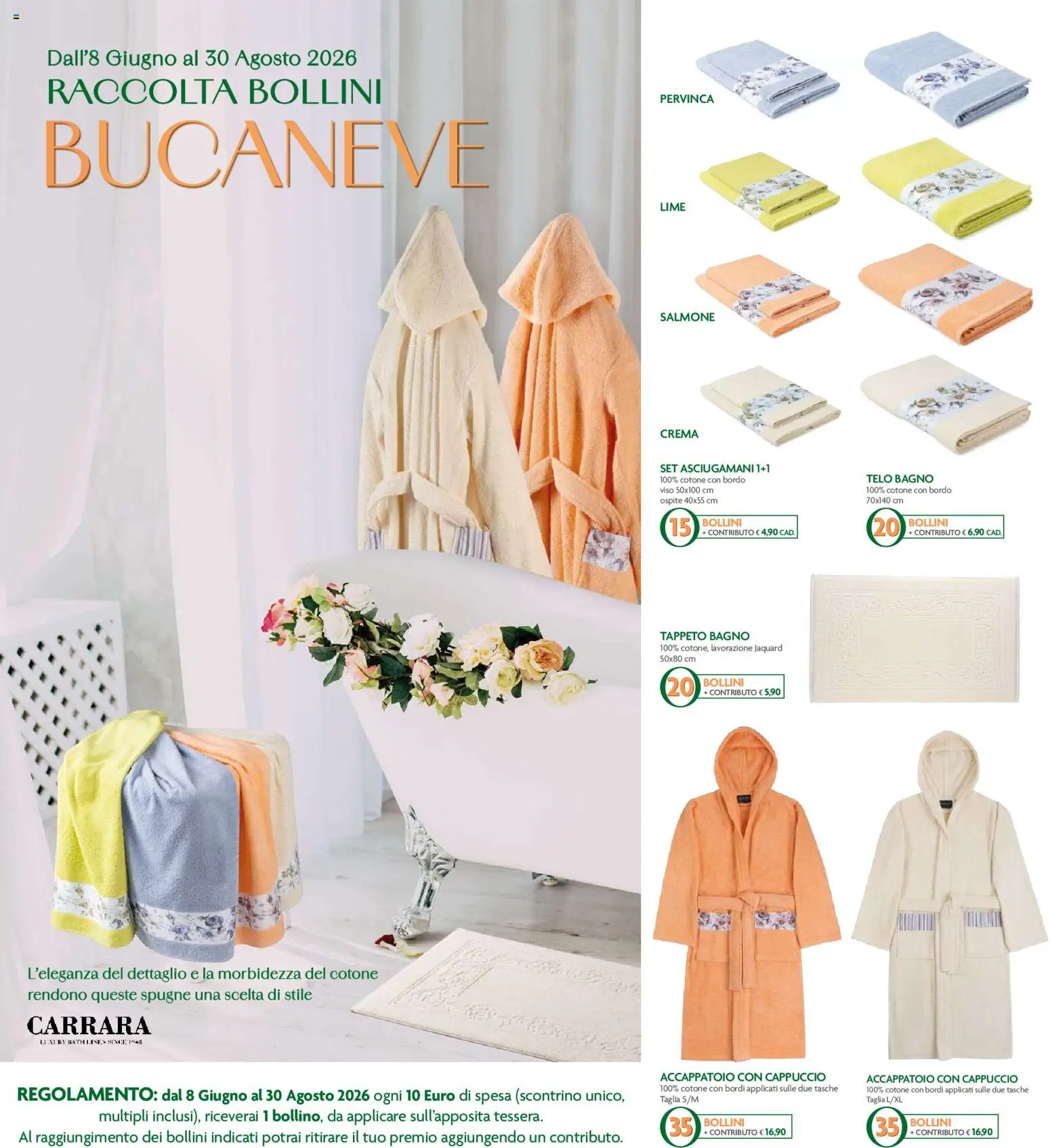 Volantino D Più del 08.06.2026 | Pagina: 18 | Prodotti: Crema, Accappatoio, Cappuccio, Bagno