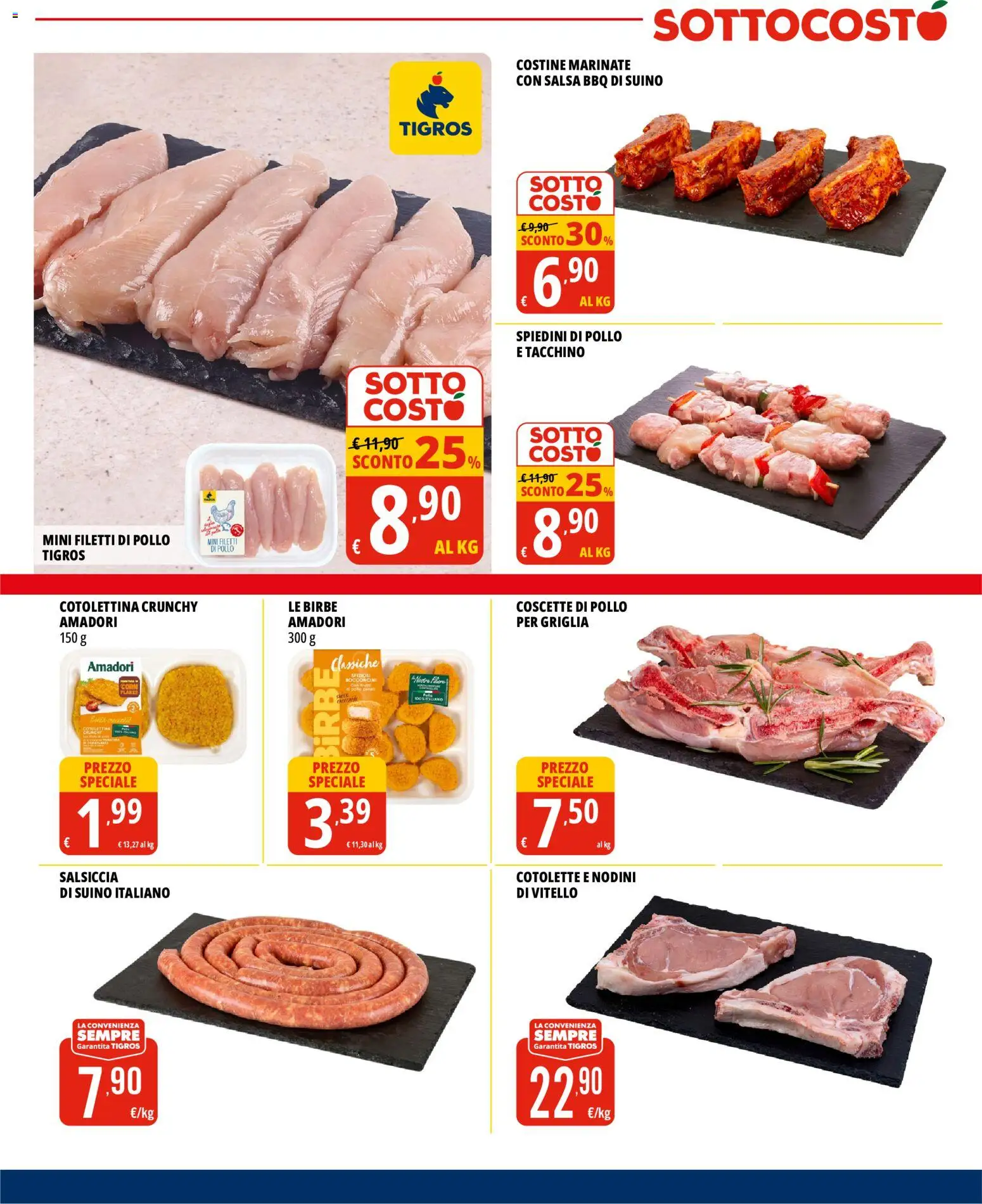 Volantino Tigros del 15/07/2026 | Pagina: 2 | Prodotti: Pollo, Tacchino, Vitello, Griglia
