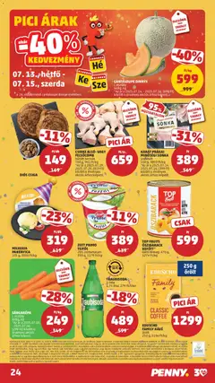 TOP FRUITS ŐSZIBARACK BEFŐTT, felezett, hámozott őszibarack enyhén cukros szirupban - amely érvényes a következő dátumtól: 2026.07.09. | Oldal: 28