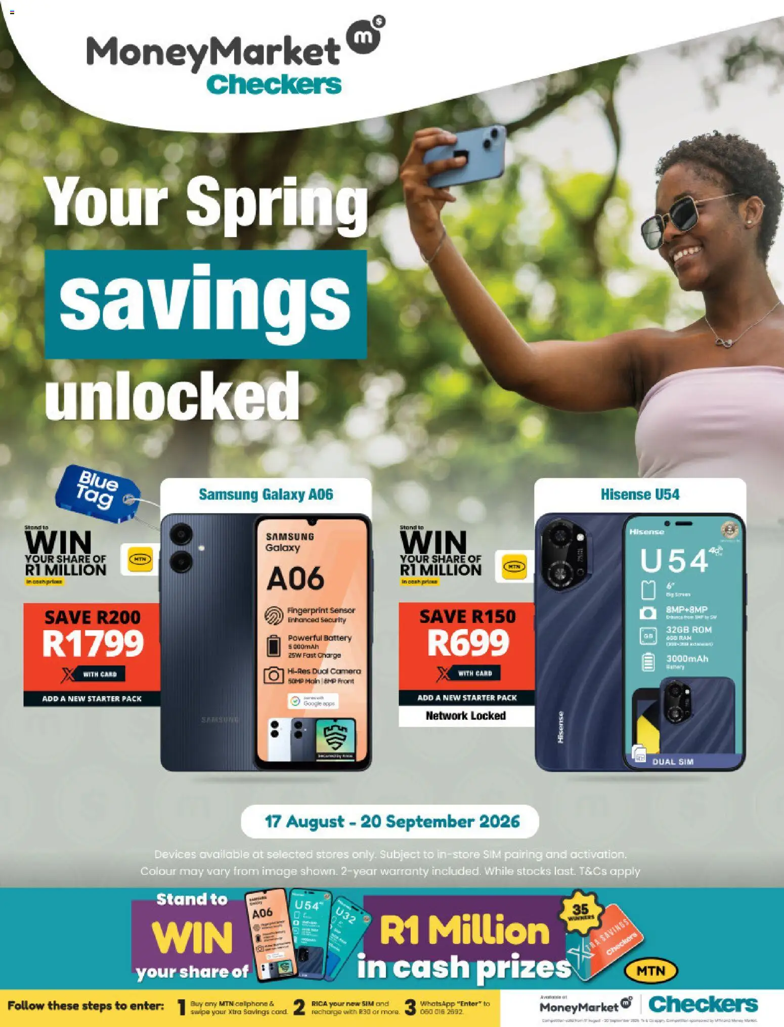 New Checkers catalogue – valid from 17/08/2026 | Page: 1 | Products: Sim, Camera, Battery