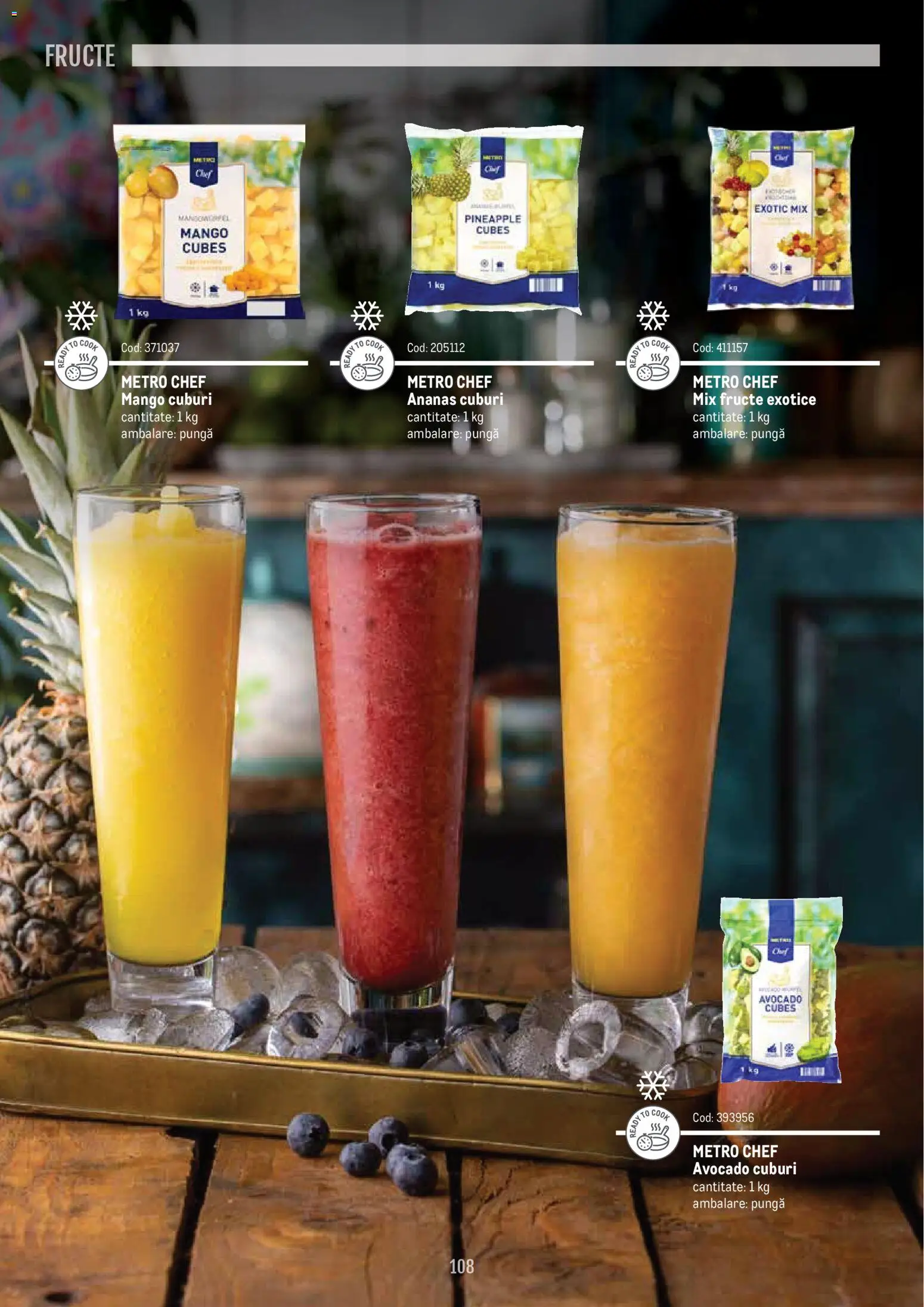Noul catalog Metro – valabil de la 14.11.2024 | Pagină: 108 | Produse: Ananas, Avocado, Fructe, Mango