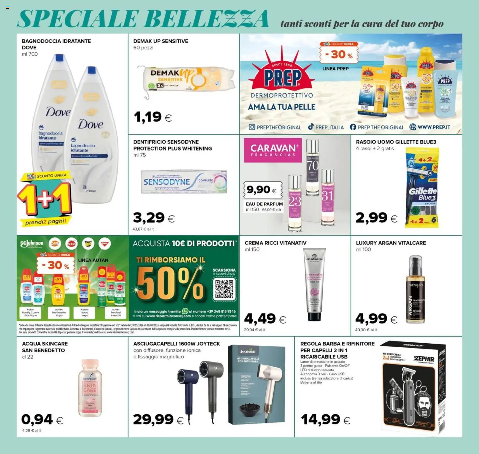 Volantino Oasi del 04.06.2026 | Pagina: 7 | Prodotti: Crema, Rasoio, The, Adattatore