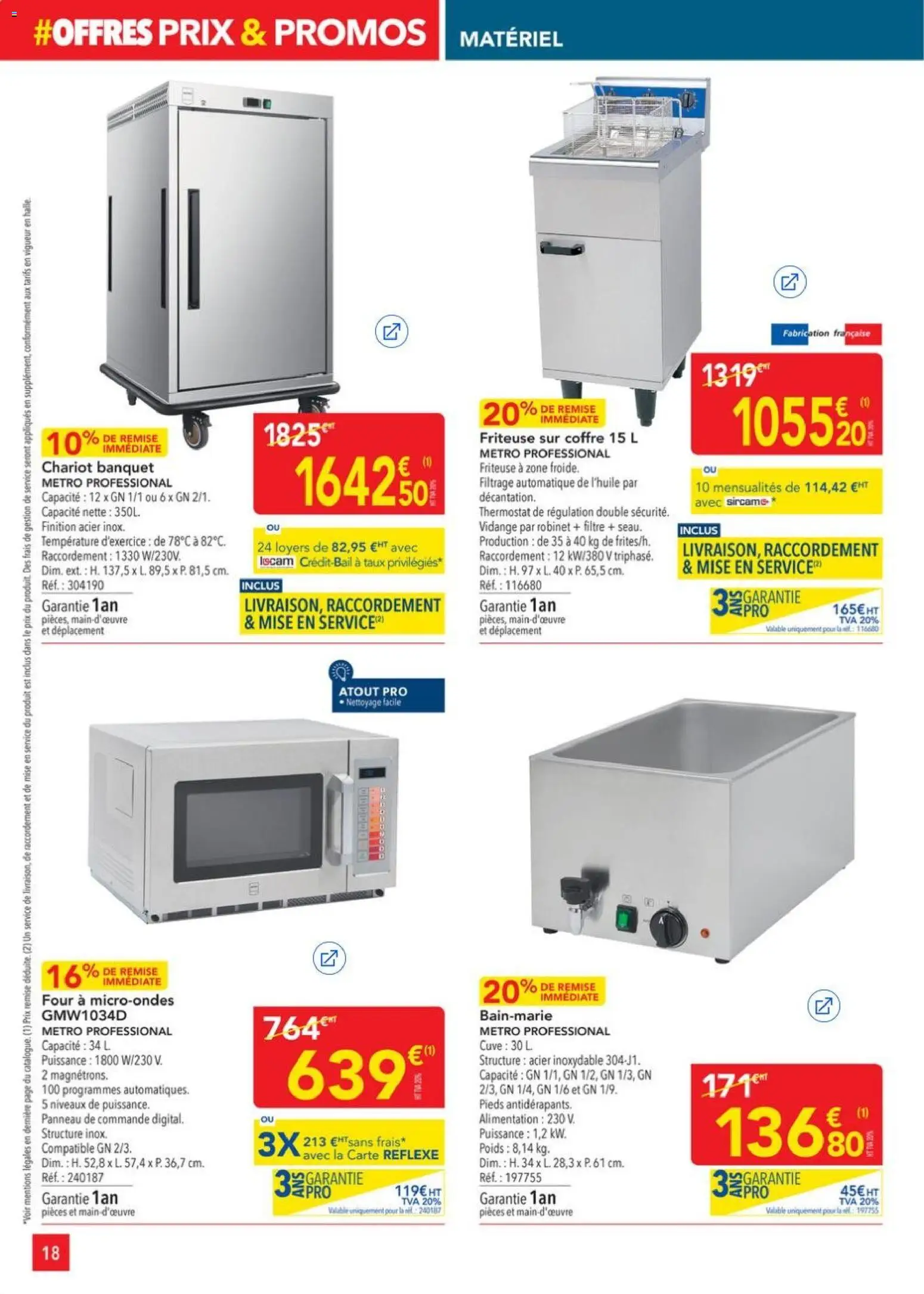 {H1} | Page: 18 | Produits: Filtre, Robinet, Poids, Friteuse