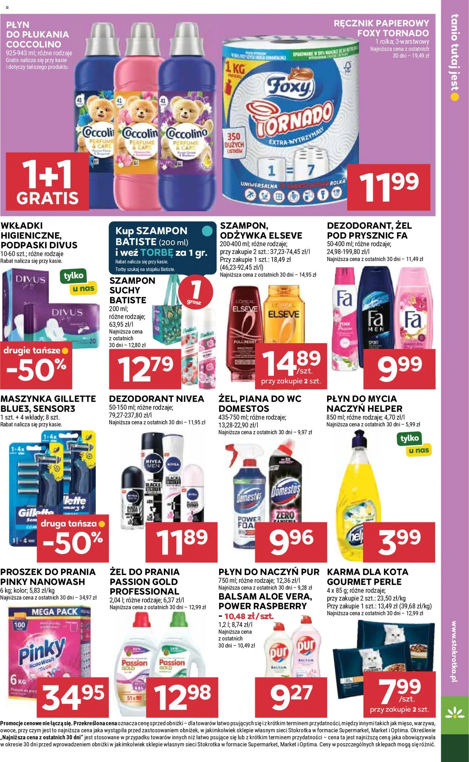 Stokrotka gazetka - Market od 27.08.2026 | Strona: 27 | Produkty: Domestos, Żel do prania, Dezodorant, Karma