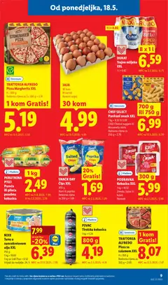 SNACK DAY Čips XXL, 300 g, Slani ili paprika - Pregled kataloga iz trgovine Lidl, vrijedi od 18.05.2026 | Stranica: 9