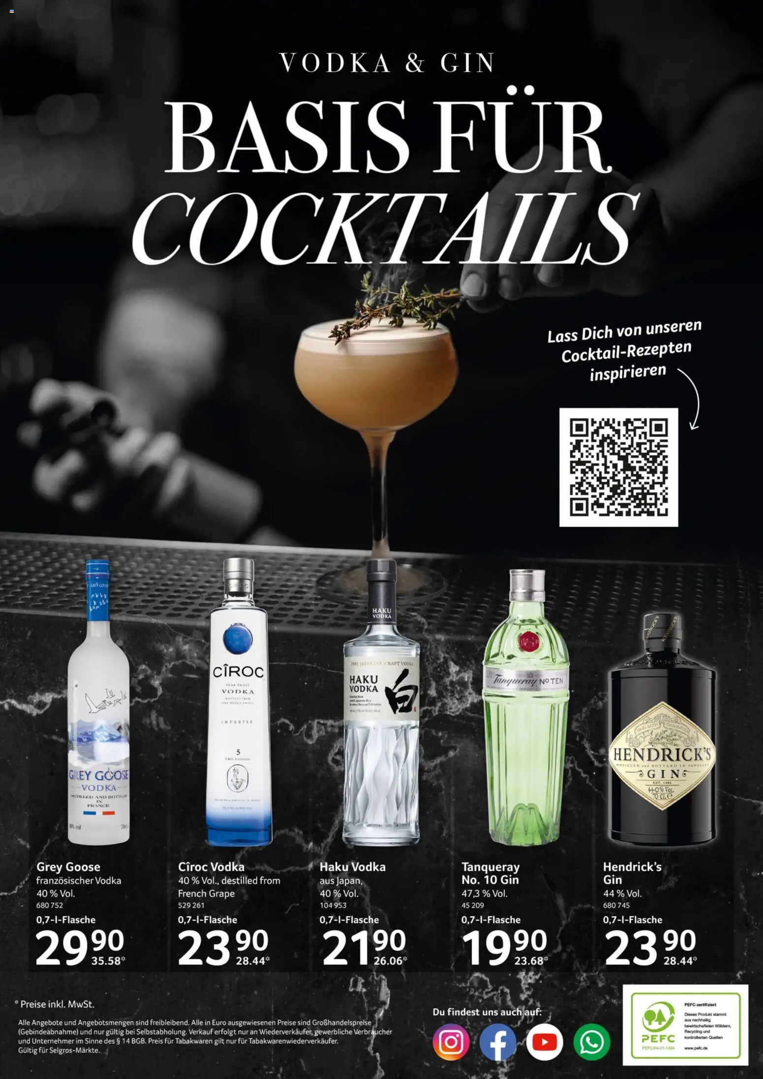 Selgros Genießer & Feinschmecker – gültig ab 28.05.2026 | Seite: 16 | Produkte: Vodka, Gin