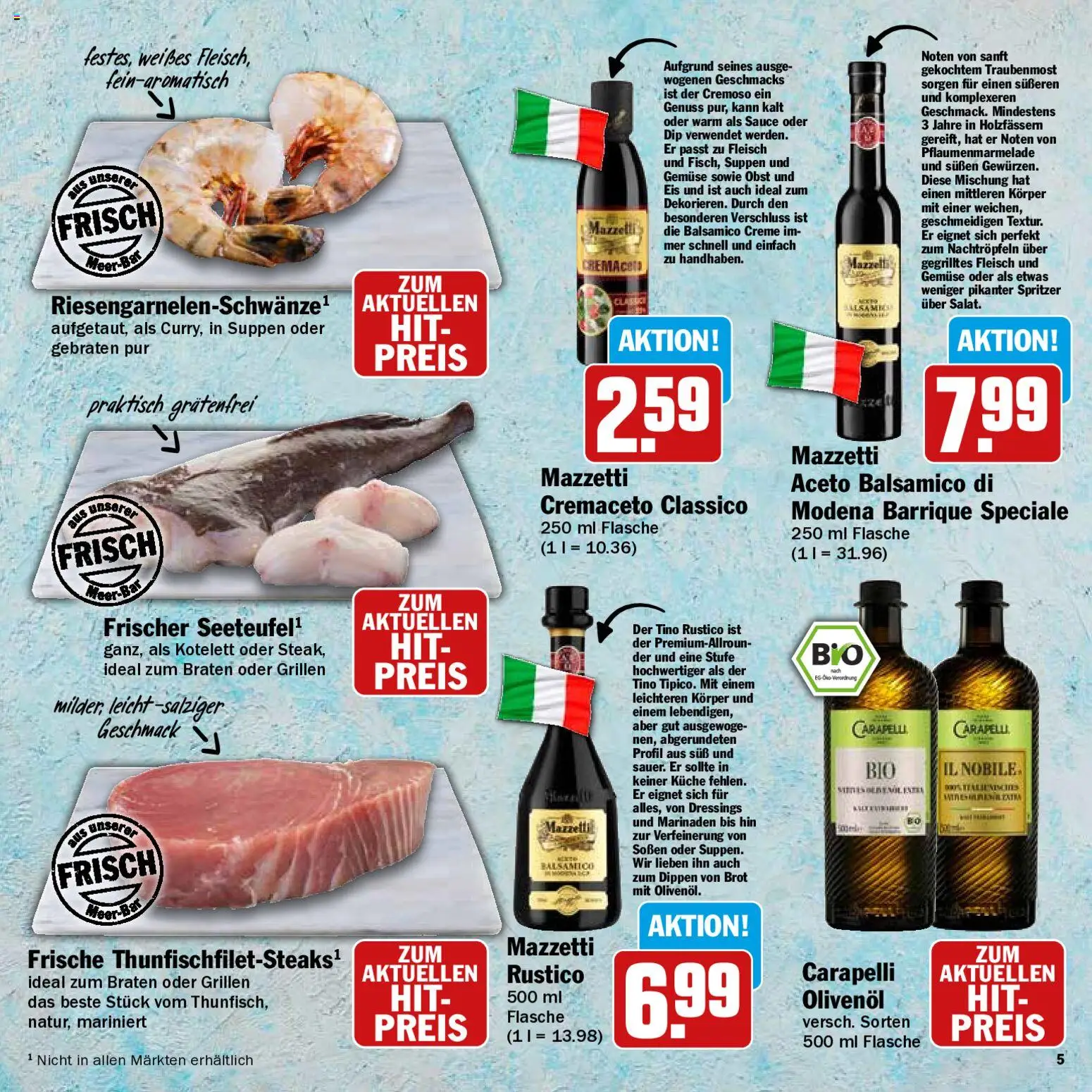 HIT Grillbroschüre – gültig ab 10.08.2026 | Seite: 5 | Produkte: Balsamico, Küche, Obst, Eis