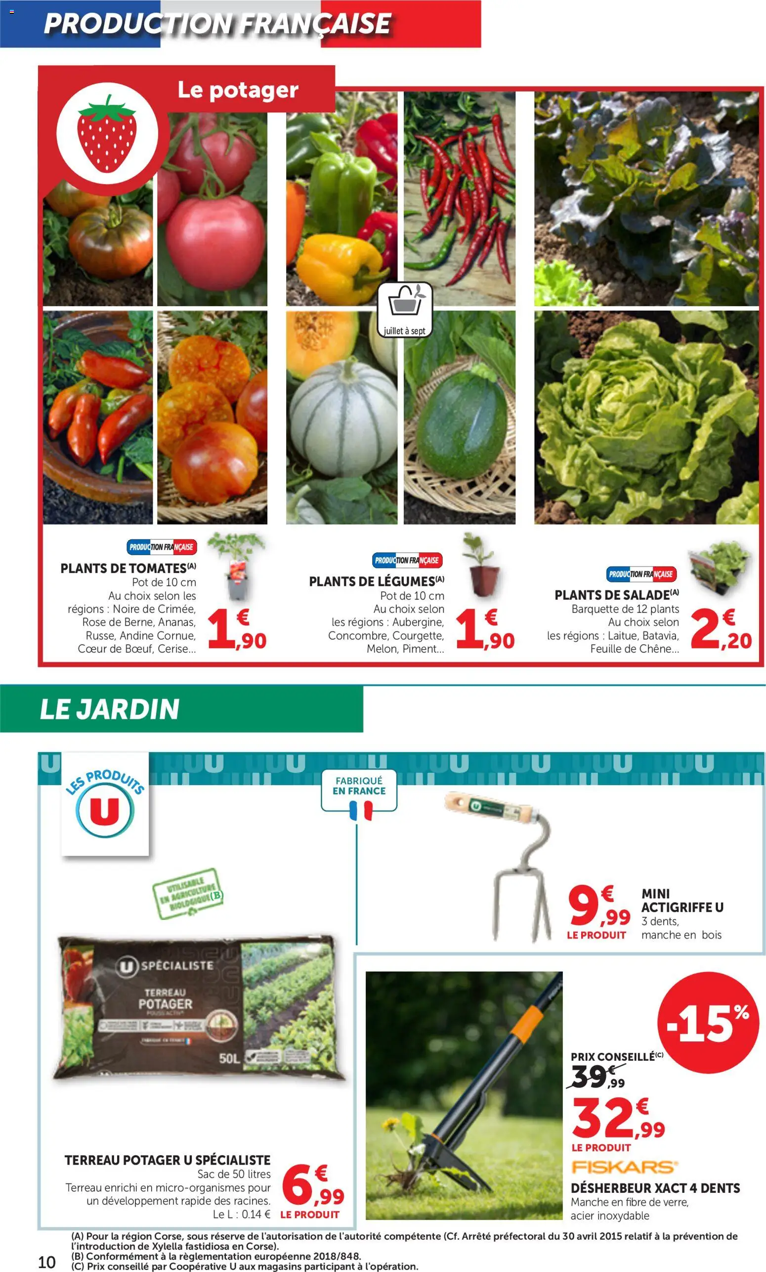 {H1} | Page: 10 | Produits: Le potager, Sac, Terreau, Piment