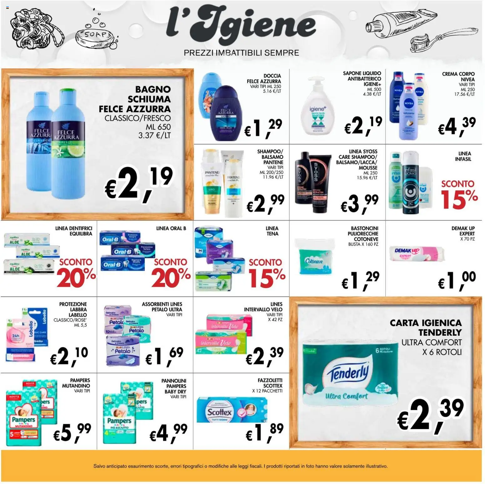 Volantino Coal del 22/10/2026 | Pagina: 23 | Prodotti: Crema, Sapone, Fazzoletti, Pampers