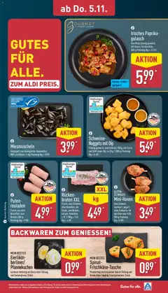 Irisches Paprika-gulasch, Vom Rind; flüssig gewürzt; mit Sauce; für den Ofen; 450-g-Packung (kg = 13.31) ab 02.11.2026 gültig | Seite: 30 | Produkte: Ofen, Pfannkuchen, Paprika, Gulasch