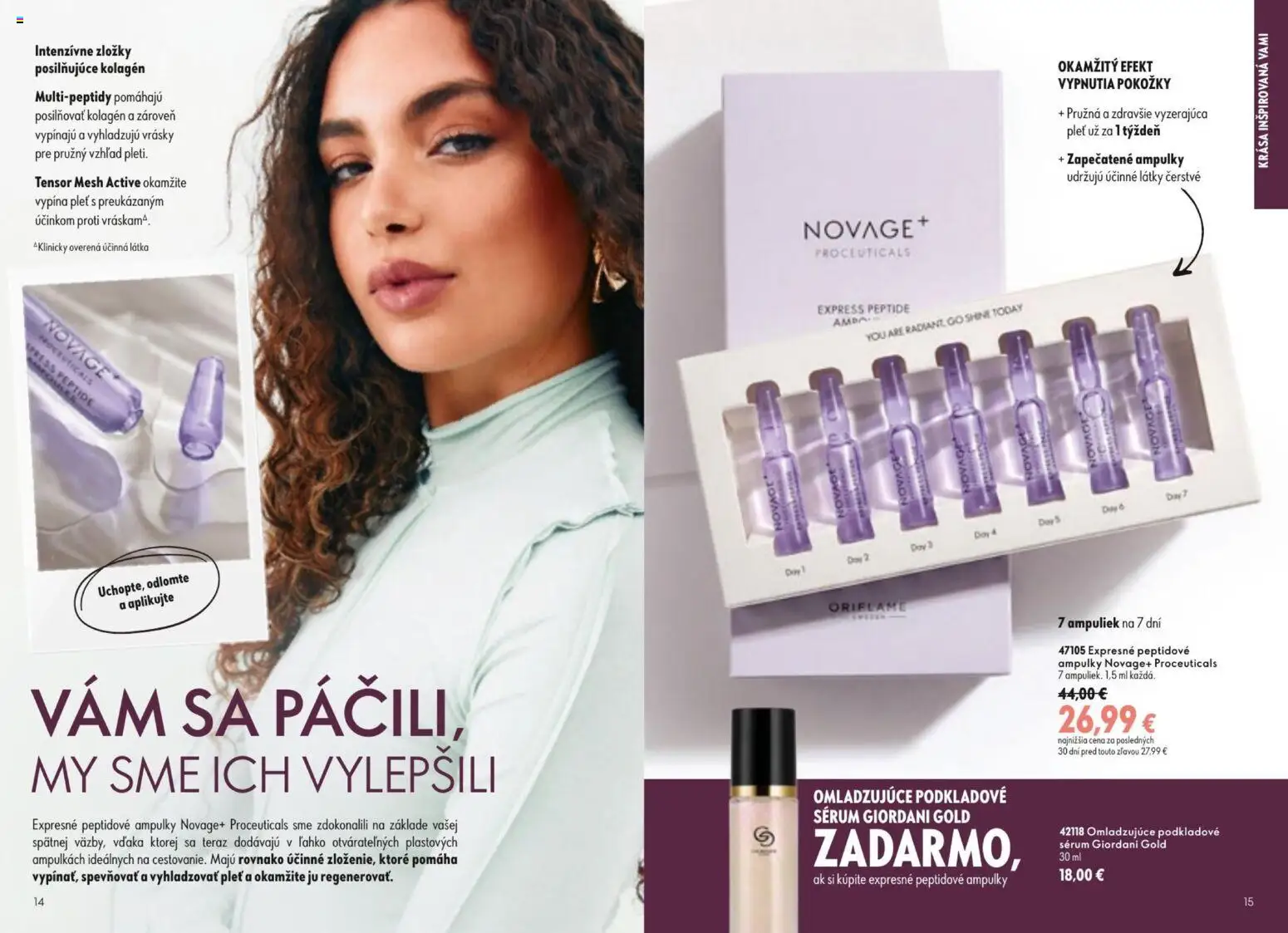 Nové Oriflame akcie – leták je platný od 09.09.2026 | Strana: 8 | Produkty: Kolagén