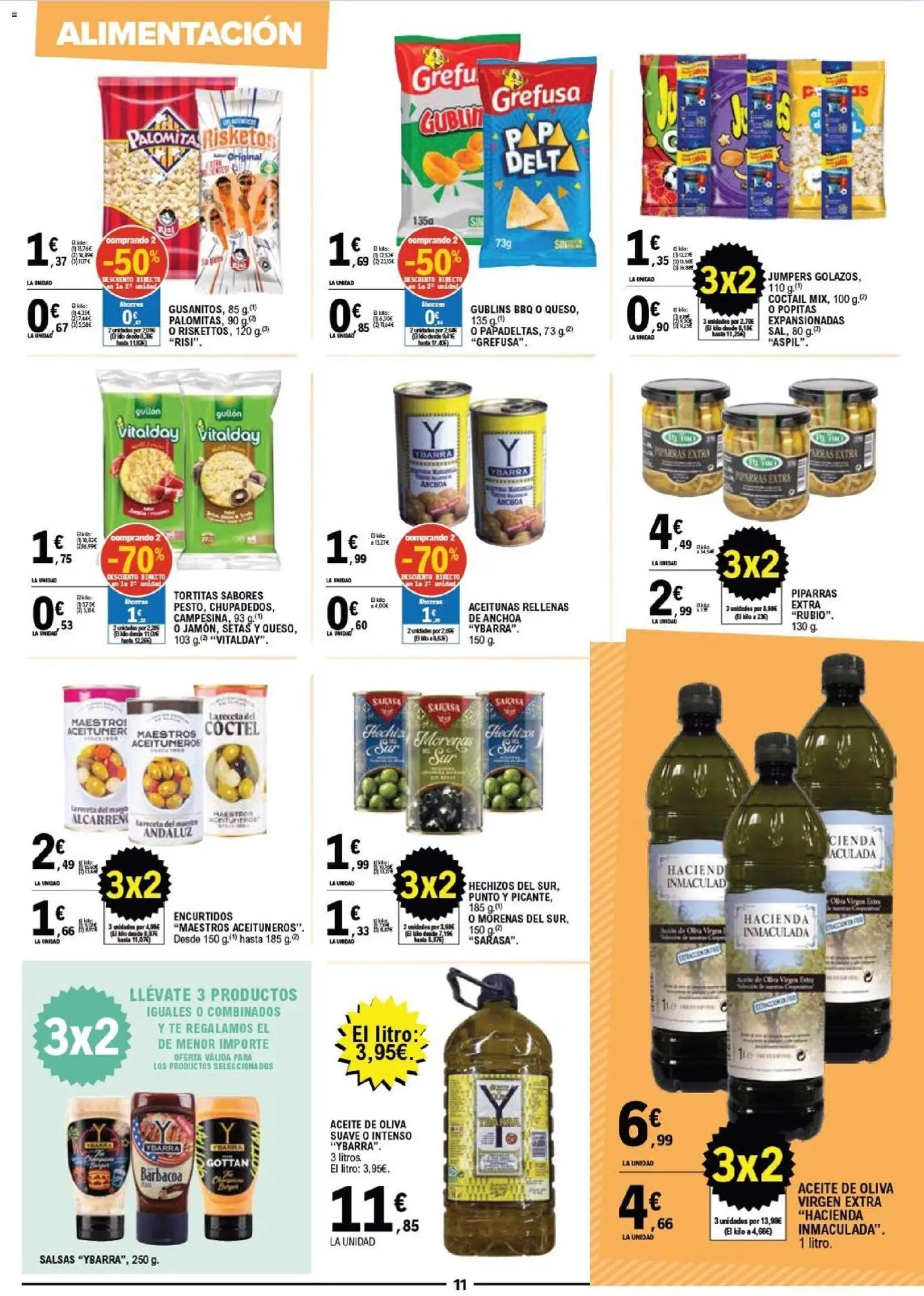 E.Leclerc Vitoria │ válido desde el 10.06.2026 | Página: 11 | Productos: Aceite, Té, Aceite de oliva virgen extra, Anchoa