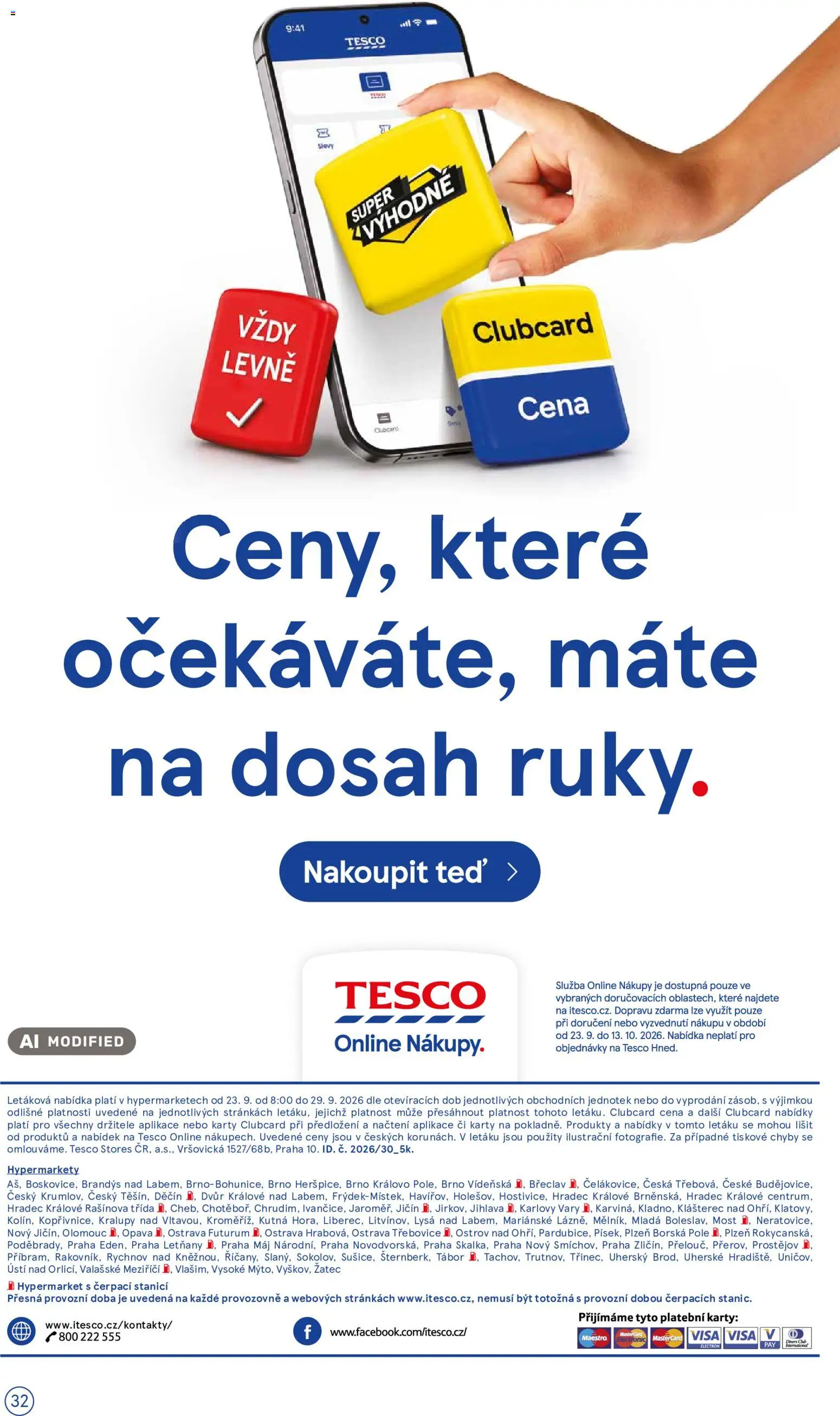 Tesco leták - Hypermarket od 23.09.2026 | Strana: 32