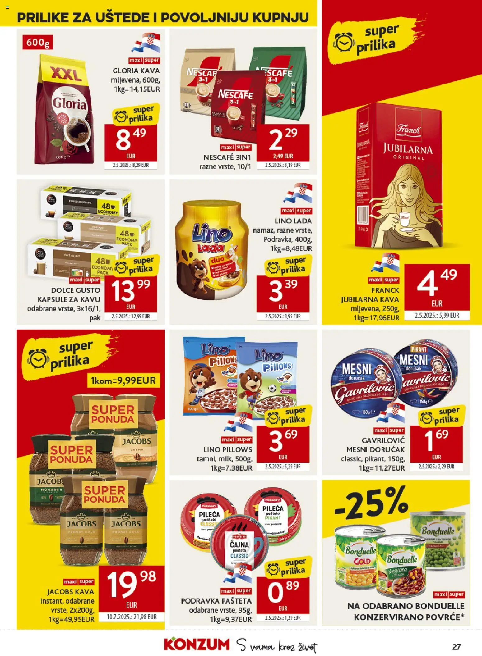 Konzum HR akciós ujság - amely érvényes a következő dátumtól: 2026.07.08. | Oldal: 27