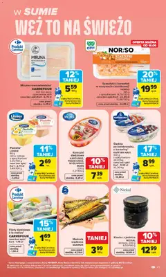 Pogląd oferty "Carrefour gazetka" - ważna od 15.06.2026 | Strona: 23 | Produkty: Karta, Miruna, Makrela, Kawior