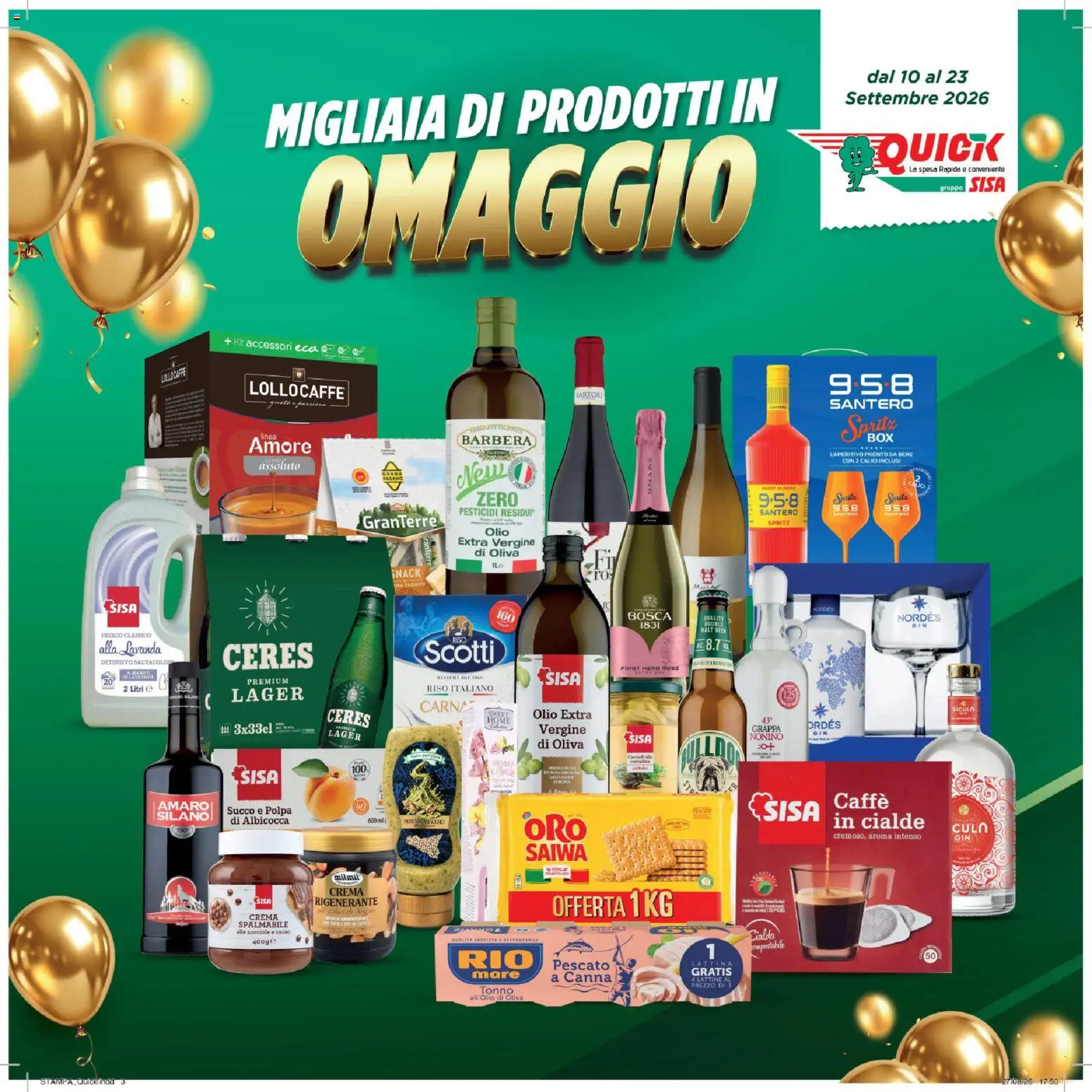 Volantino SISA del 10/09/2026 | Pagina: 3 | Prodotti: Cialde, Lavanda, Grappa, Cialda