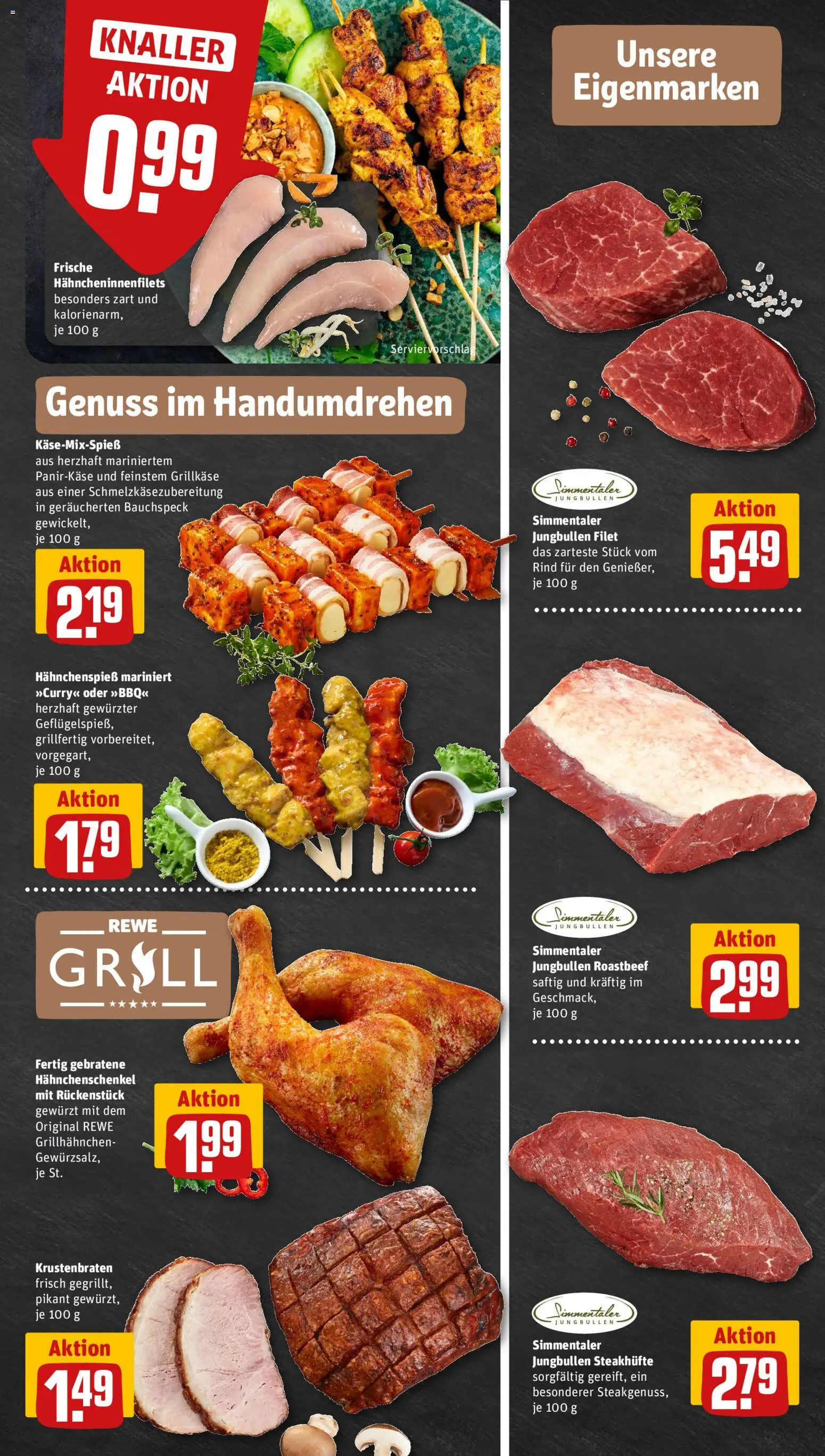Rewe ihr Kaufpark Prospekt – gültig ab 29.06.2026 | Seite: 7 | Produkte: Hahnchenschenkel, Krustenbraten, Roastbeef