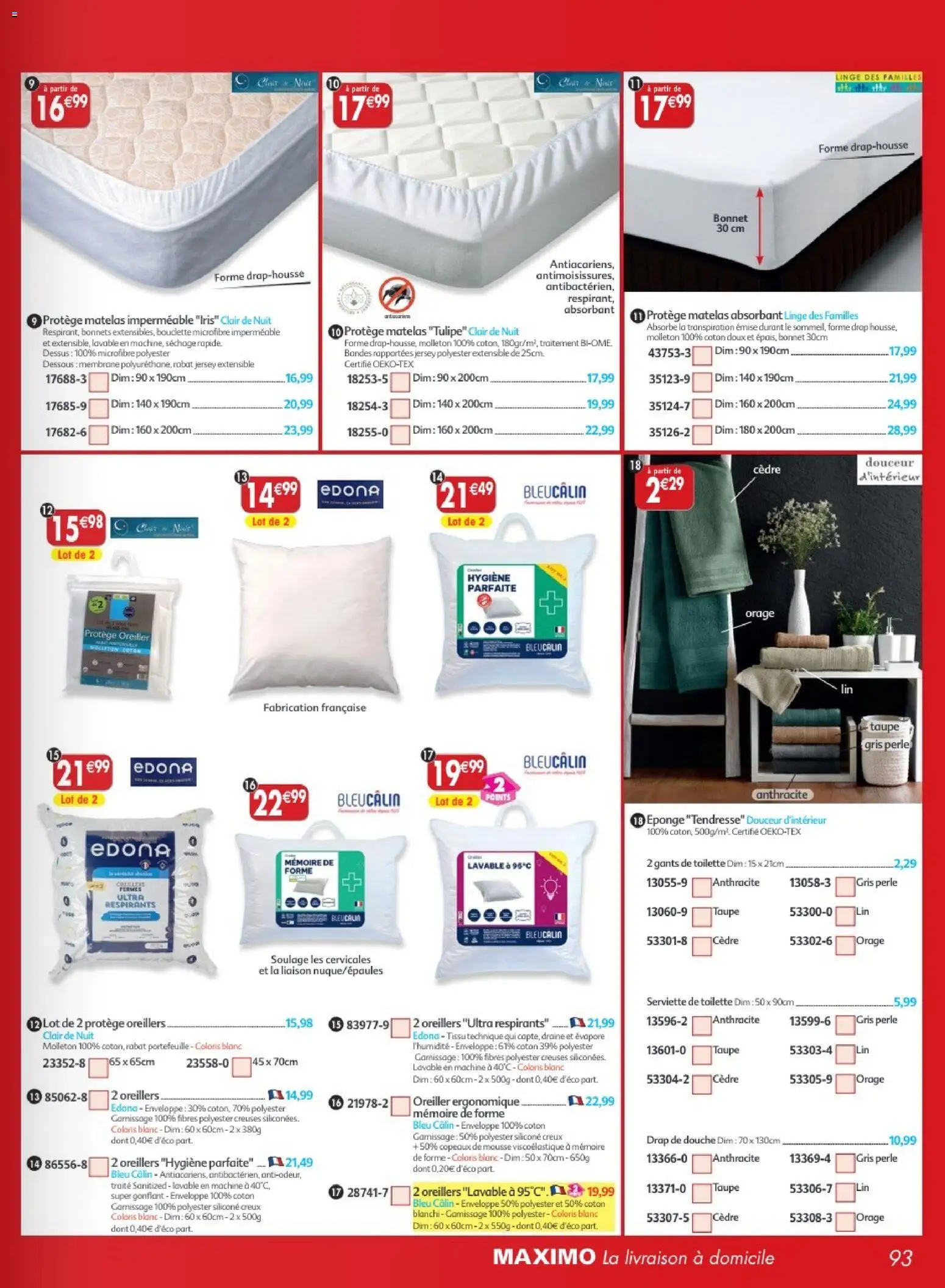 {H1} | Page: 93 | Produits: Portefeuille, Coton, Hygiène, Gants