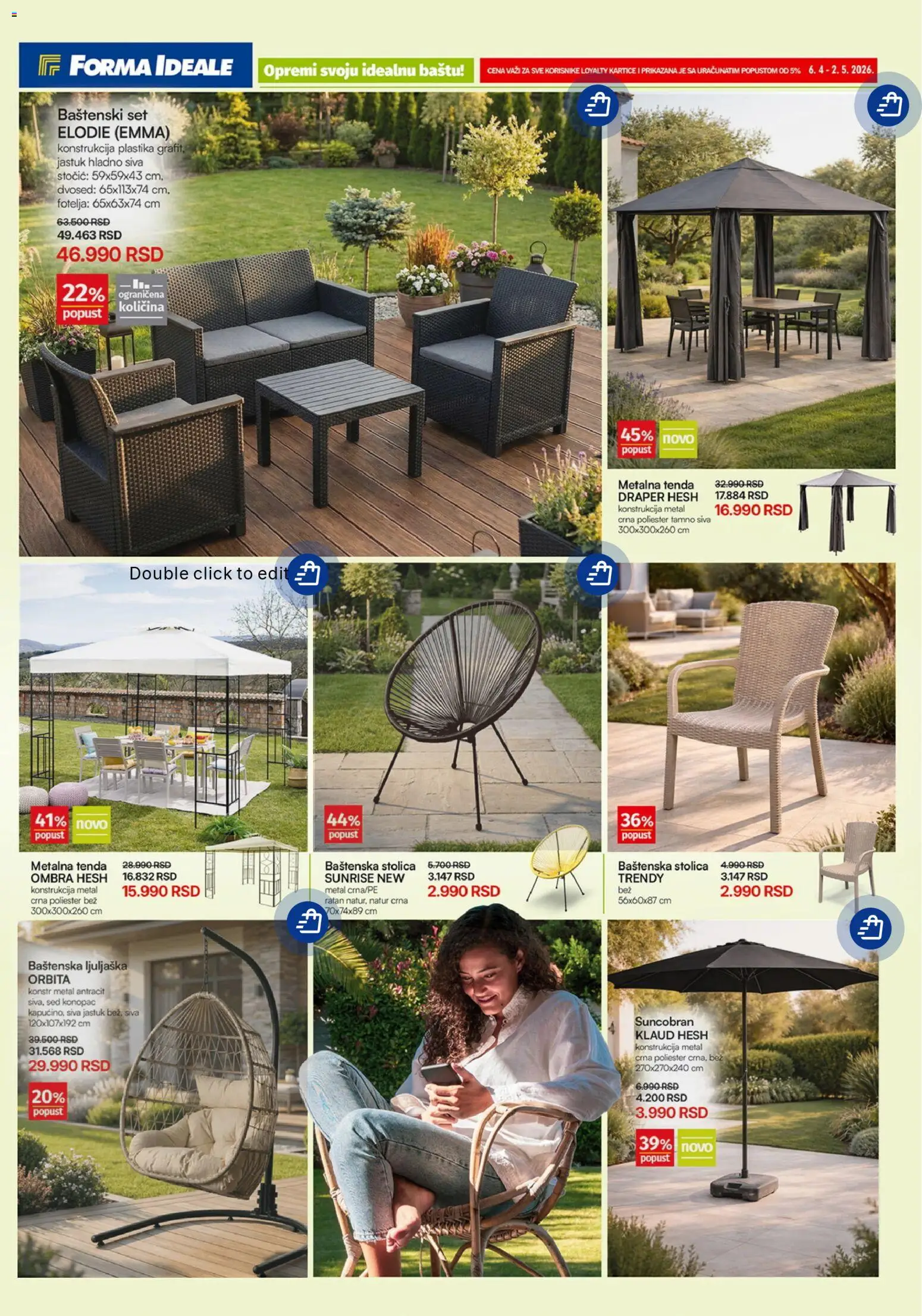 Forma Ideale katalog - važi od 06.04.2026 | Strana: 3 | Proizvode: Jastuk, Fotelja, Stolica, Dvosed