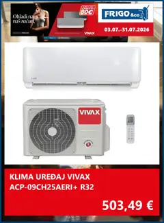 FRIGO & Co. Katalog - Pregled kataloga iz trgovine FRIGO & Co., vrijedi od 03.07.2026 | Stranica: 5 | Proizvodi: Klima uređaj, Klima