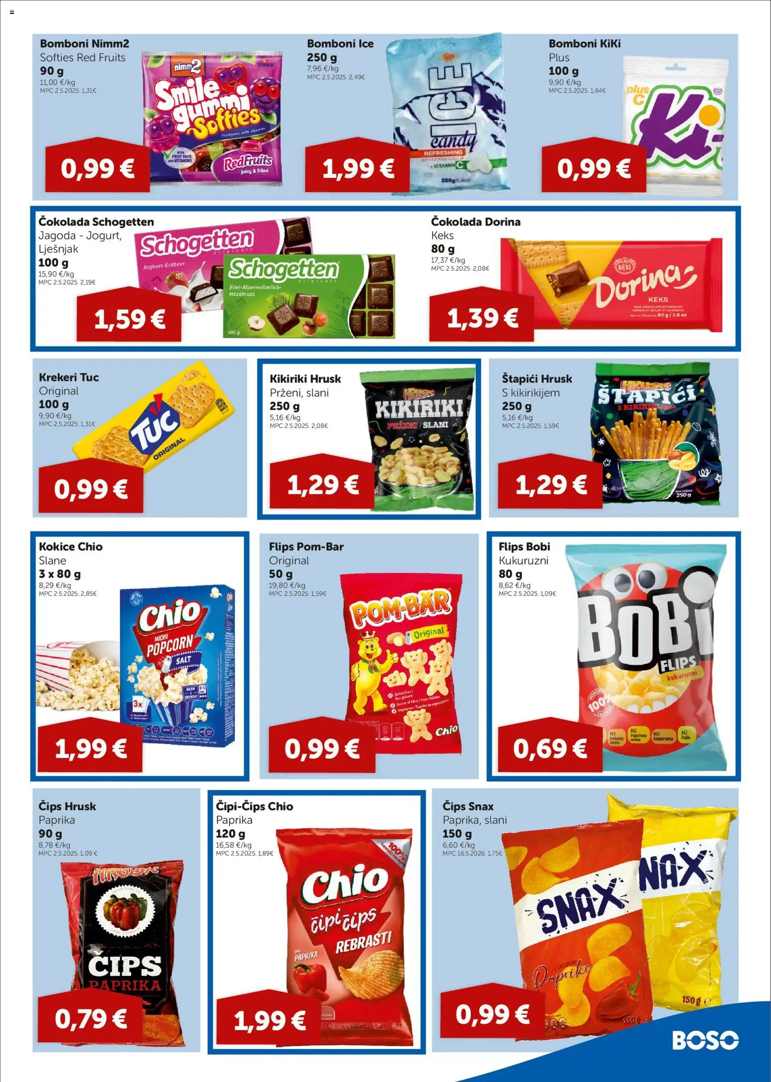 Boso katalog | vrijedi od 22.10.2026 | Stranica: 9 | Proizvodi: Dorina, Paprika, Čips, Keks
