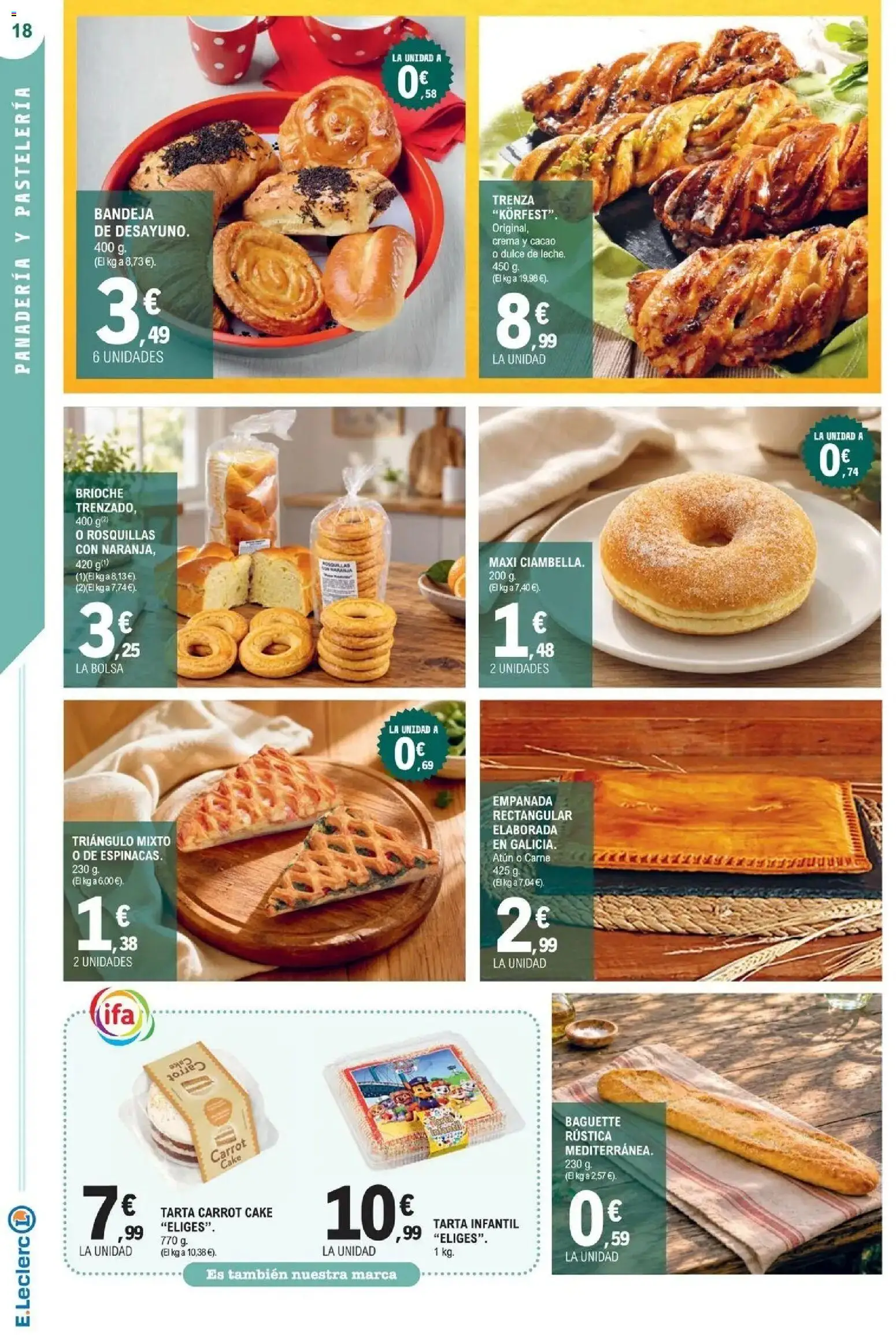 E.Leclerc Megames 2 07/10/2026 - 18/10/2026 | Página: 18 | Productos: Dulce, Tarta, Bolsa, Carne