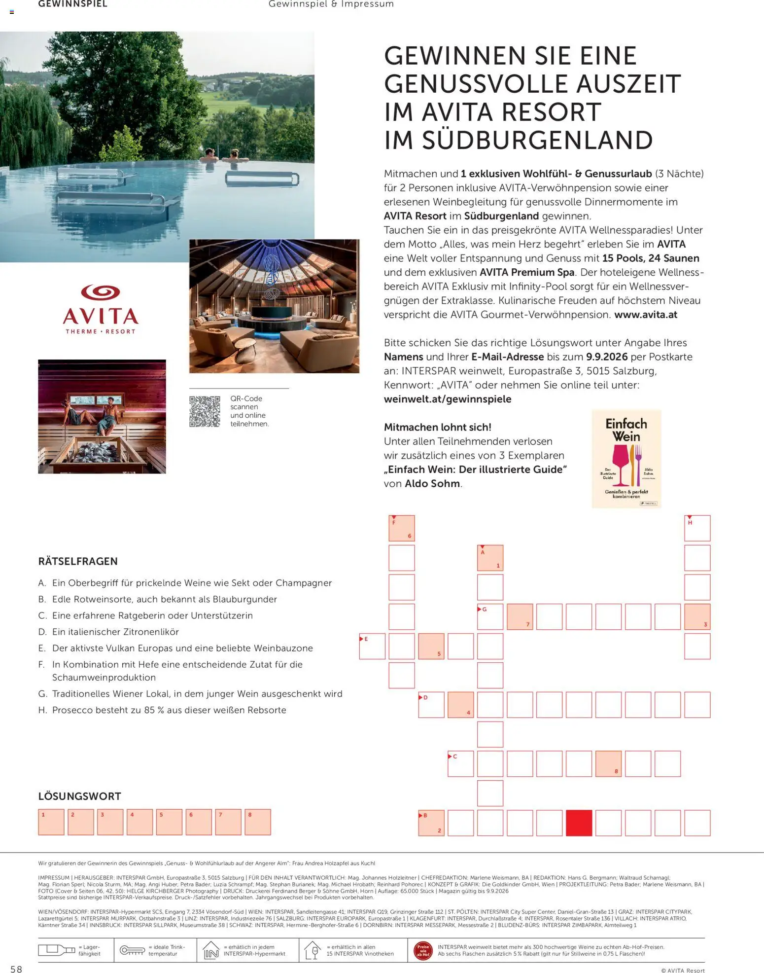 Interspar Meine Weinwelt Sommer 2026 gültig ab 11.06.2026 | Seite: 58 | Produkte: Wein