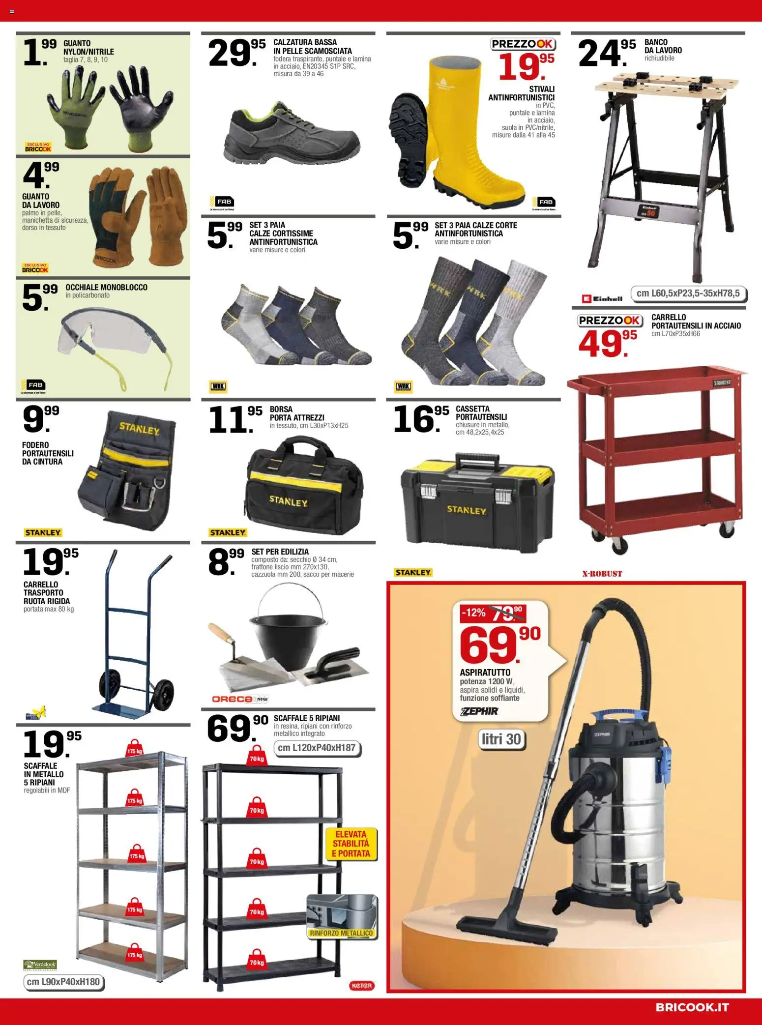 Volantino Brico OK del 10/09/2026 | Pagina: 7 | Prodotti: Porta, Cintura, Scaffale, Borsa