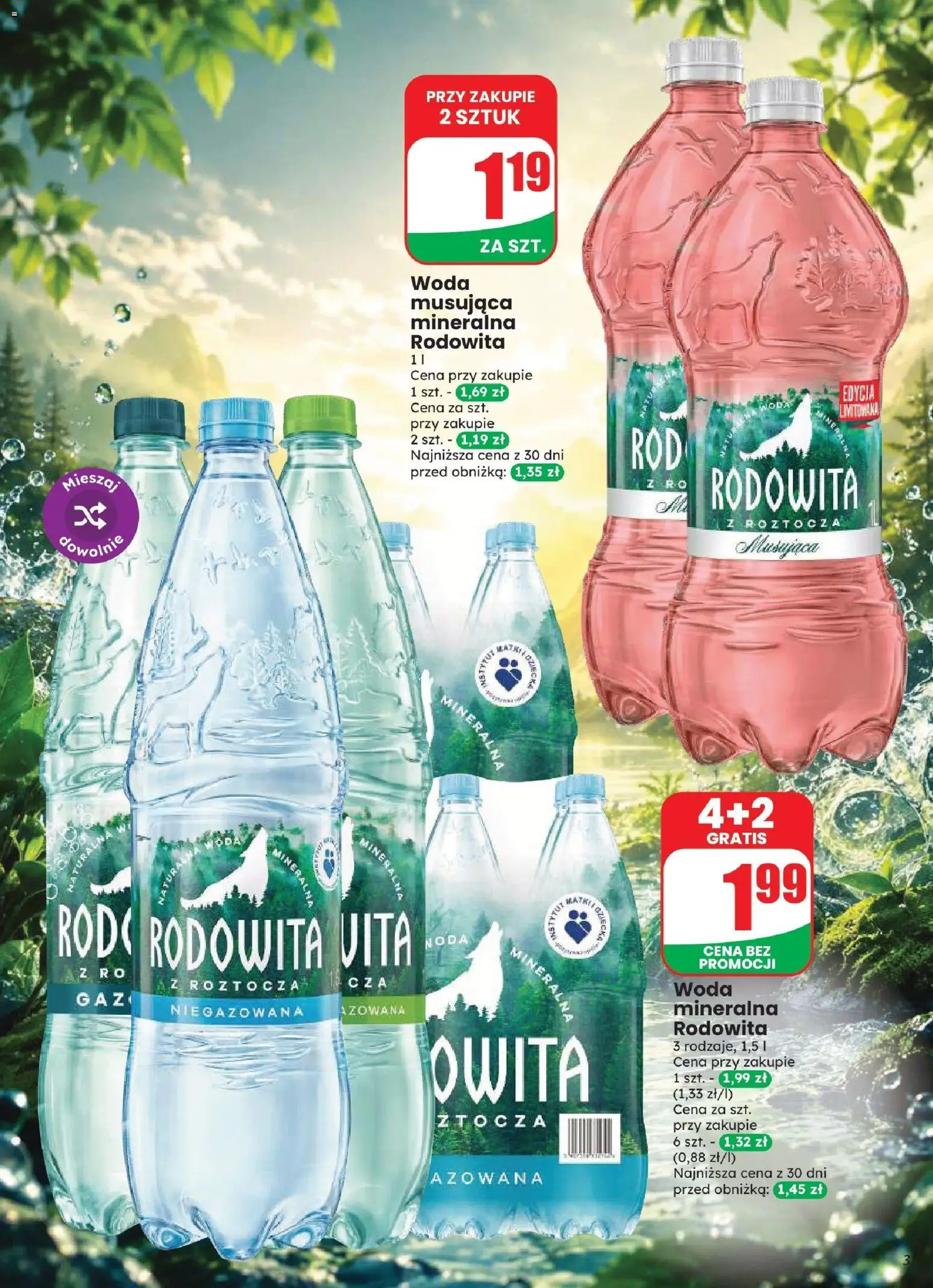 Dino gazetka od 12.08.2026 | Strona: 3 | Produkty: Woda niegazowana, Woda