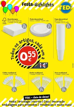 Pré-visualização TEDi Folheto Bombarral válido de 22.05.2026 | Página: 9 | Produtos: Faca, Guardanapos