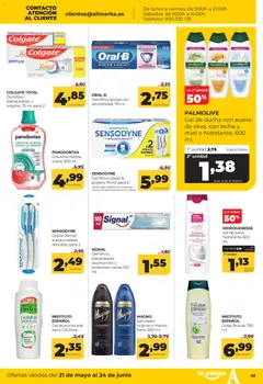 Vista previa Alimerka folleto Asturias válido desde el 21.05.2026 | Página: 45 | Productos: Cepillo, Ψηφιακή κάμερα, Gel de baño, Leche