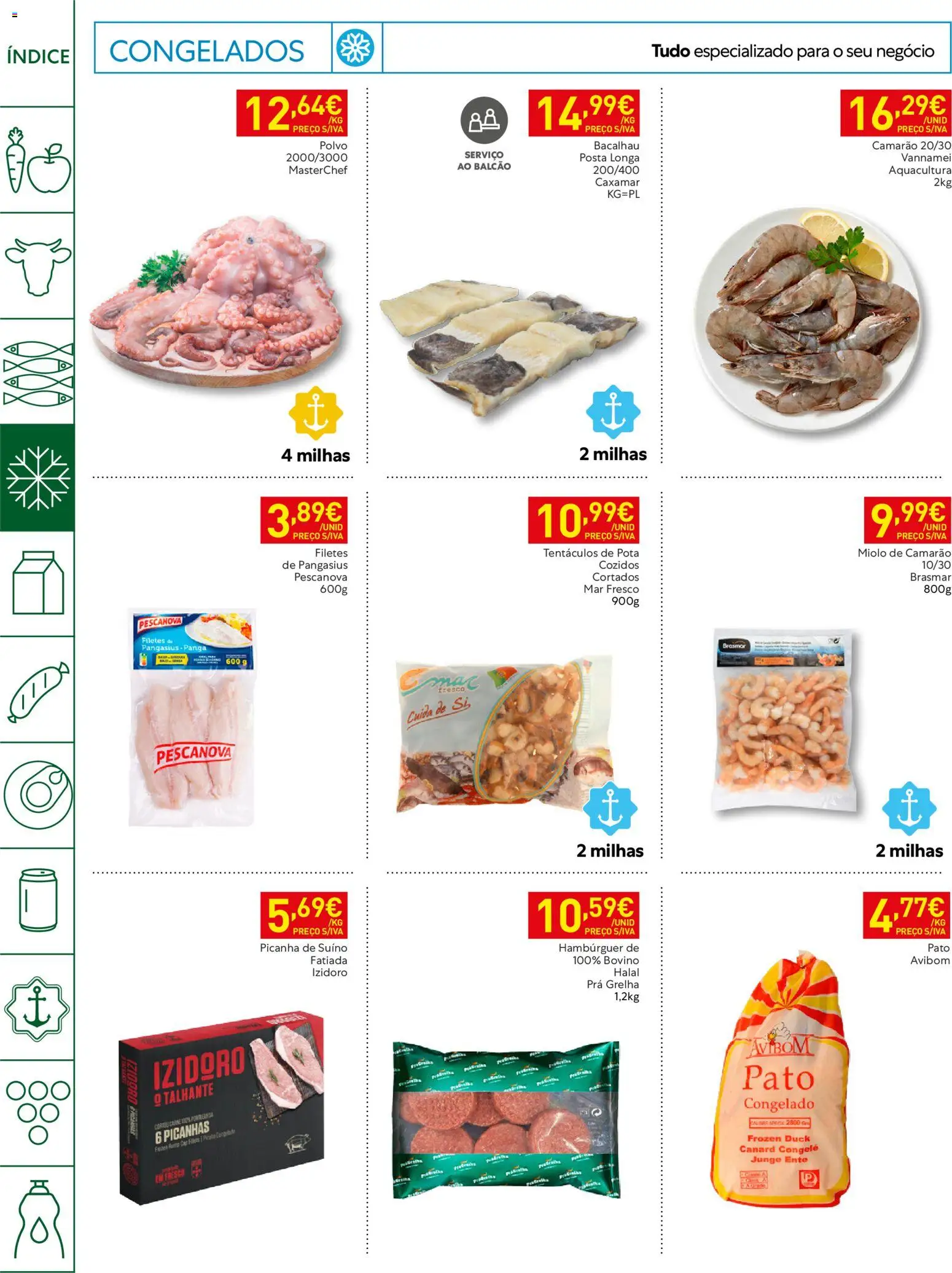 Recheio folheto Horeca Madeira │ válido de 20/10/2026 | Página: 8 | Produtos: Pato, Polvo, Hambúrguer, Camarão